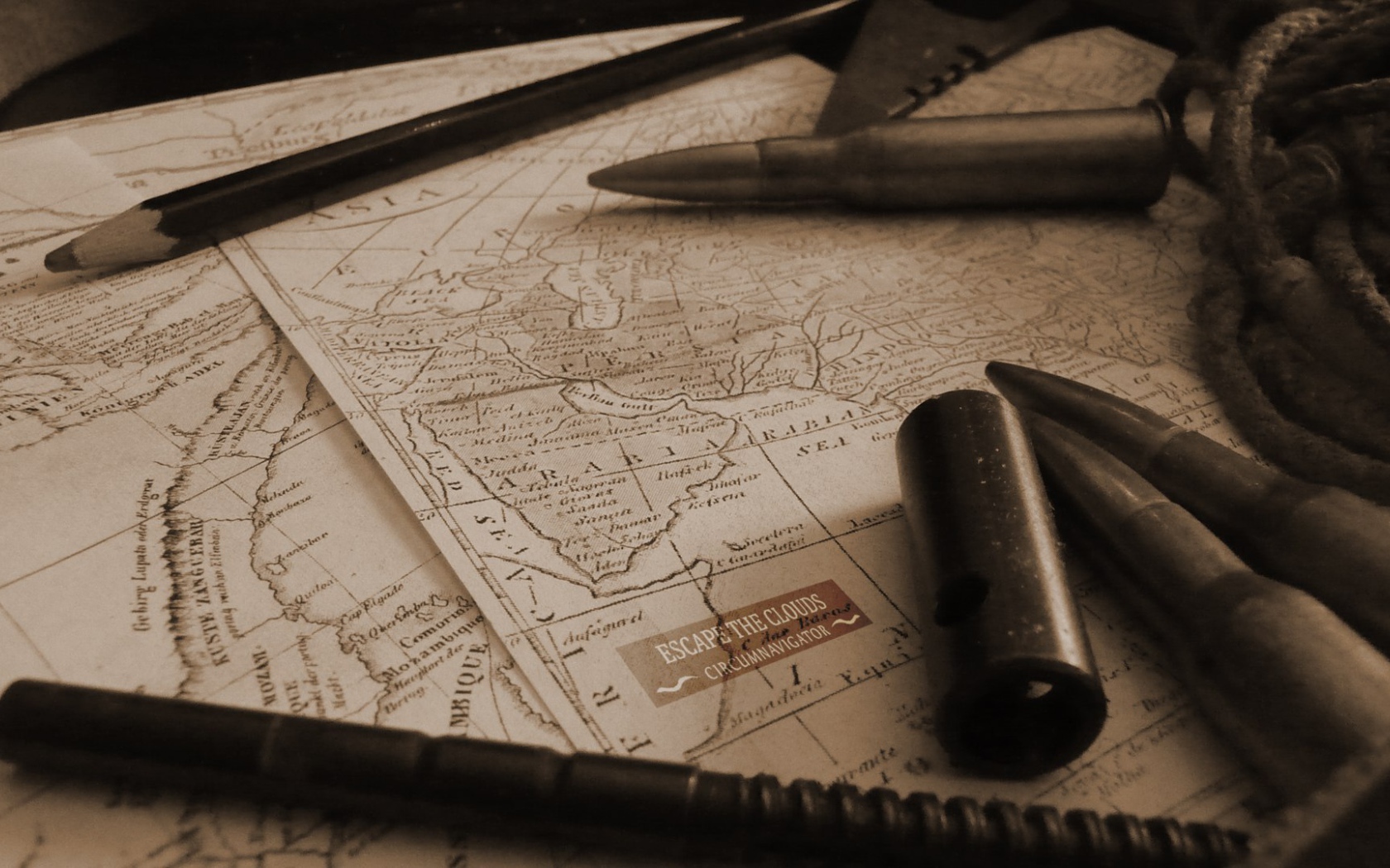 Карта мира стимпанк