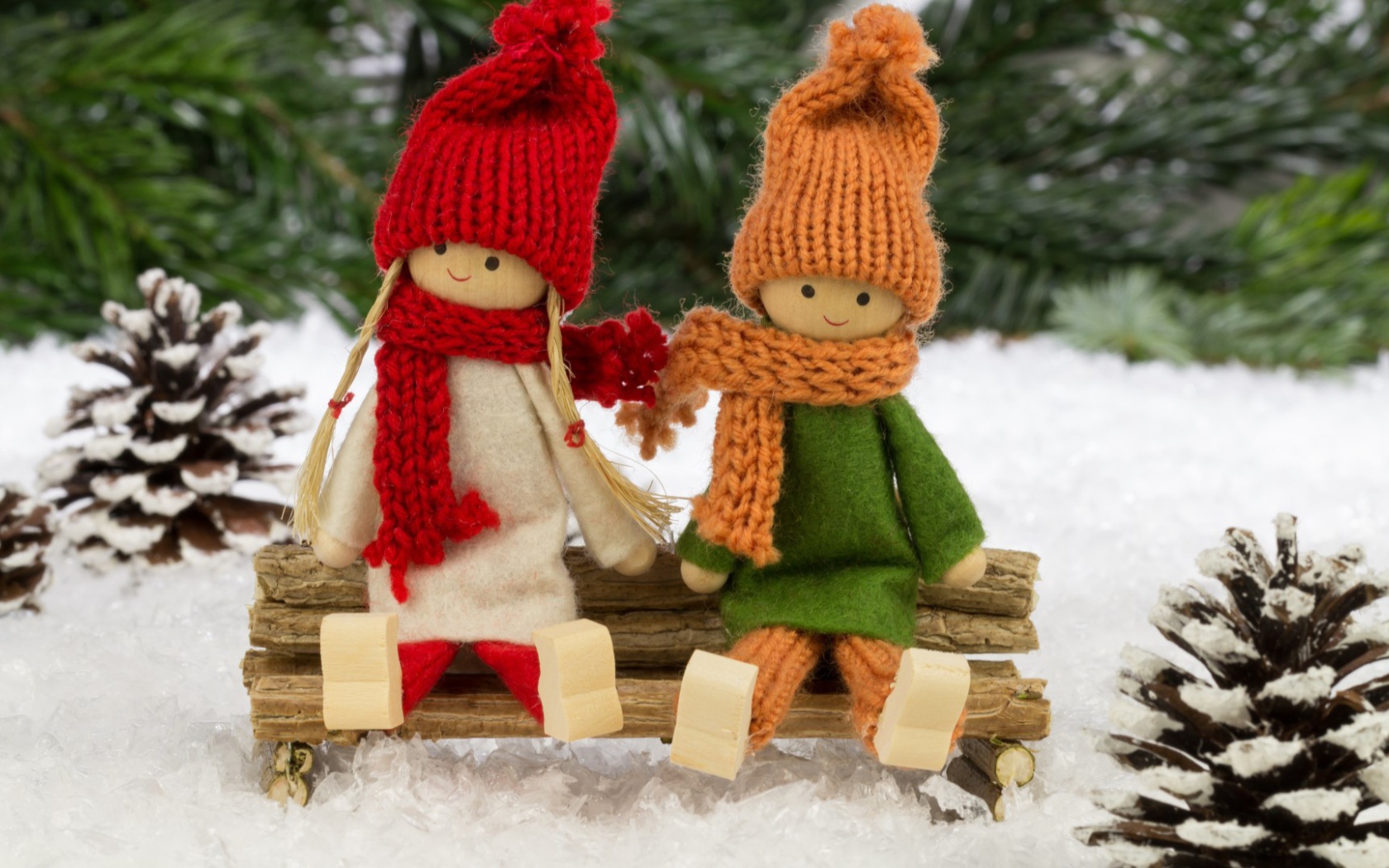 Куклы зимнего леса