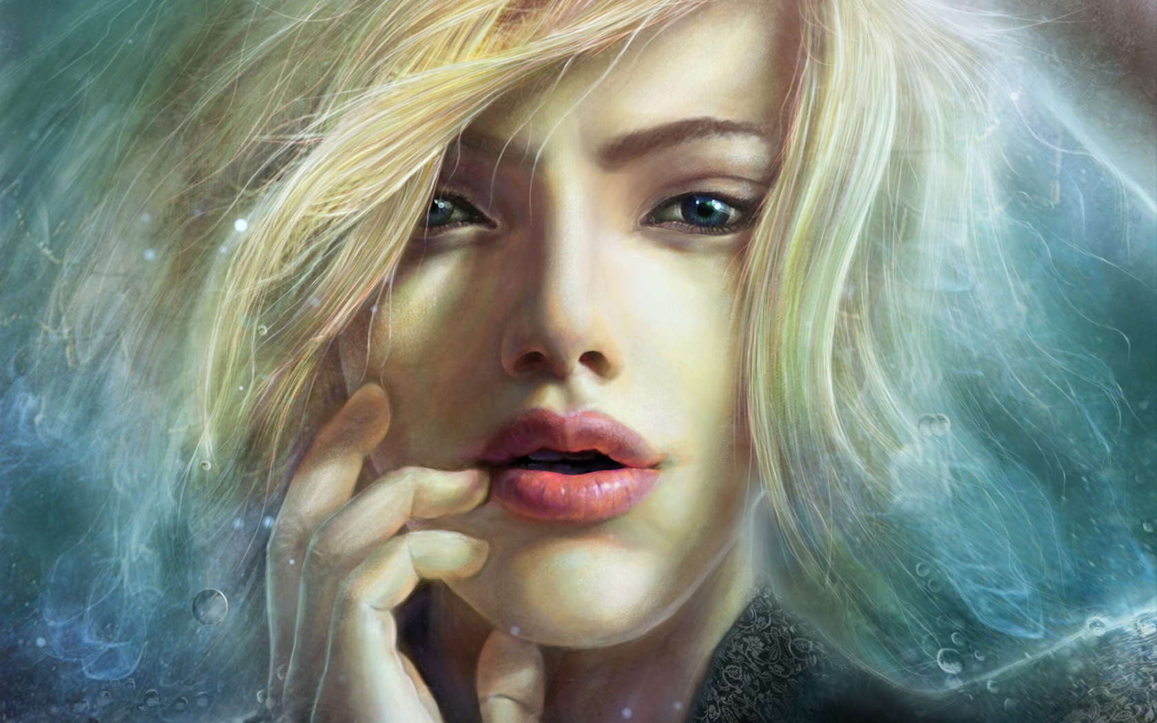 Портрет девушки с воздушными волосами