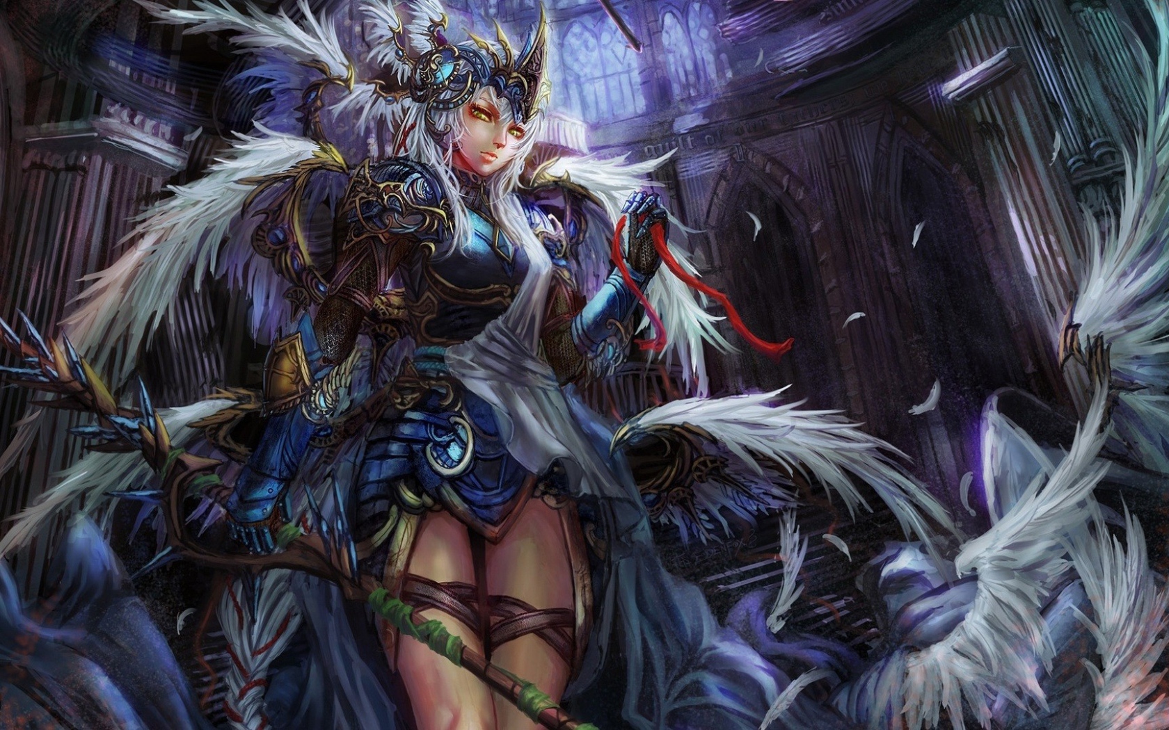 Девушка в перьях