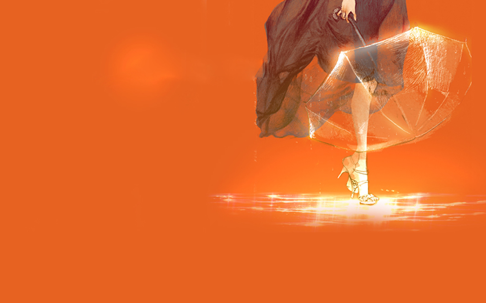 Прозрачный зонтик