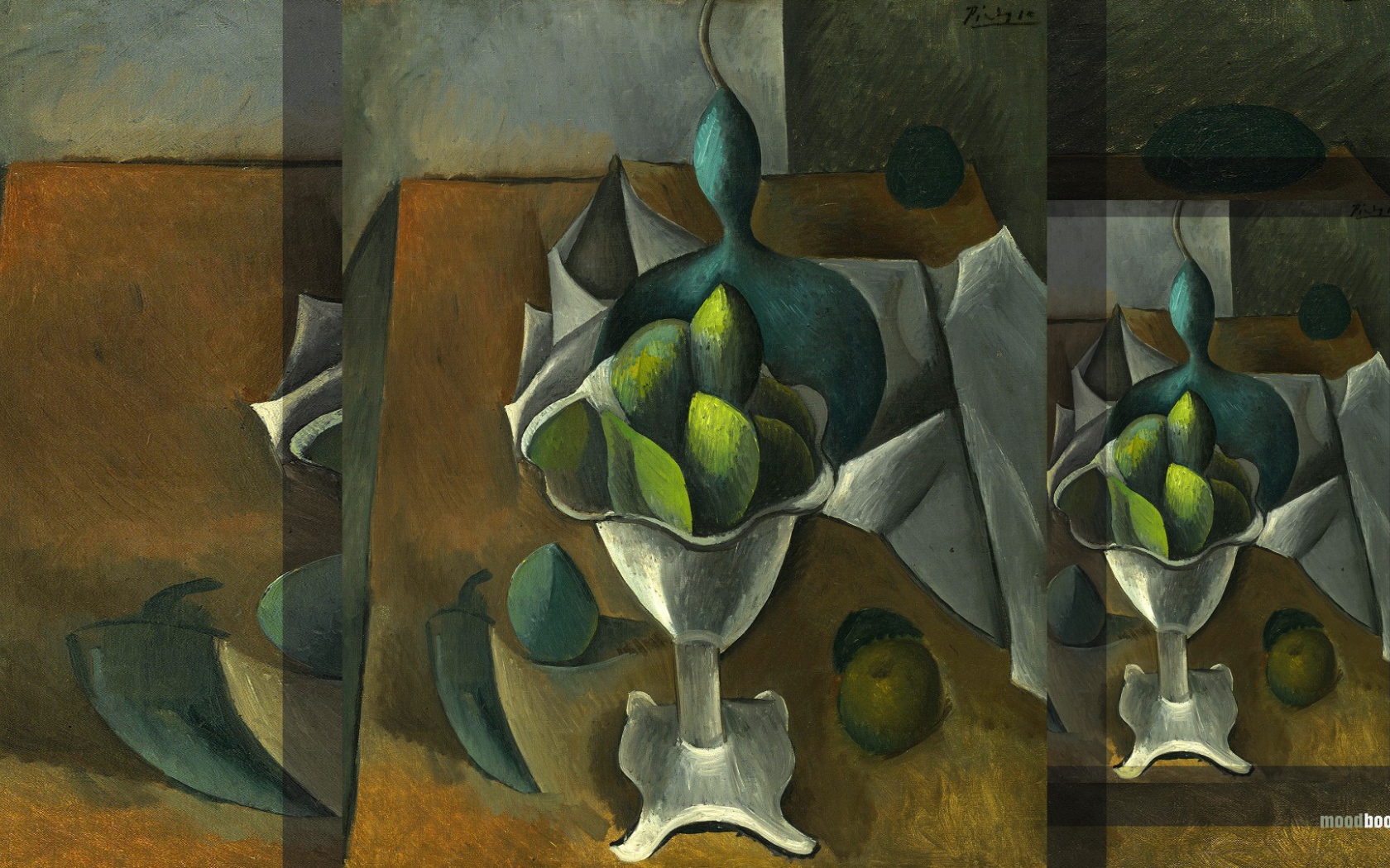 Картина Эдварда Мунка - Блюдо фруктов