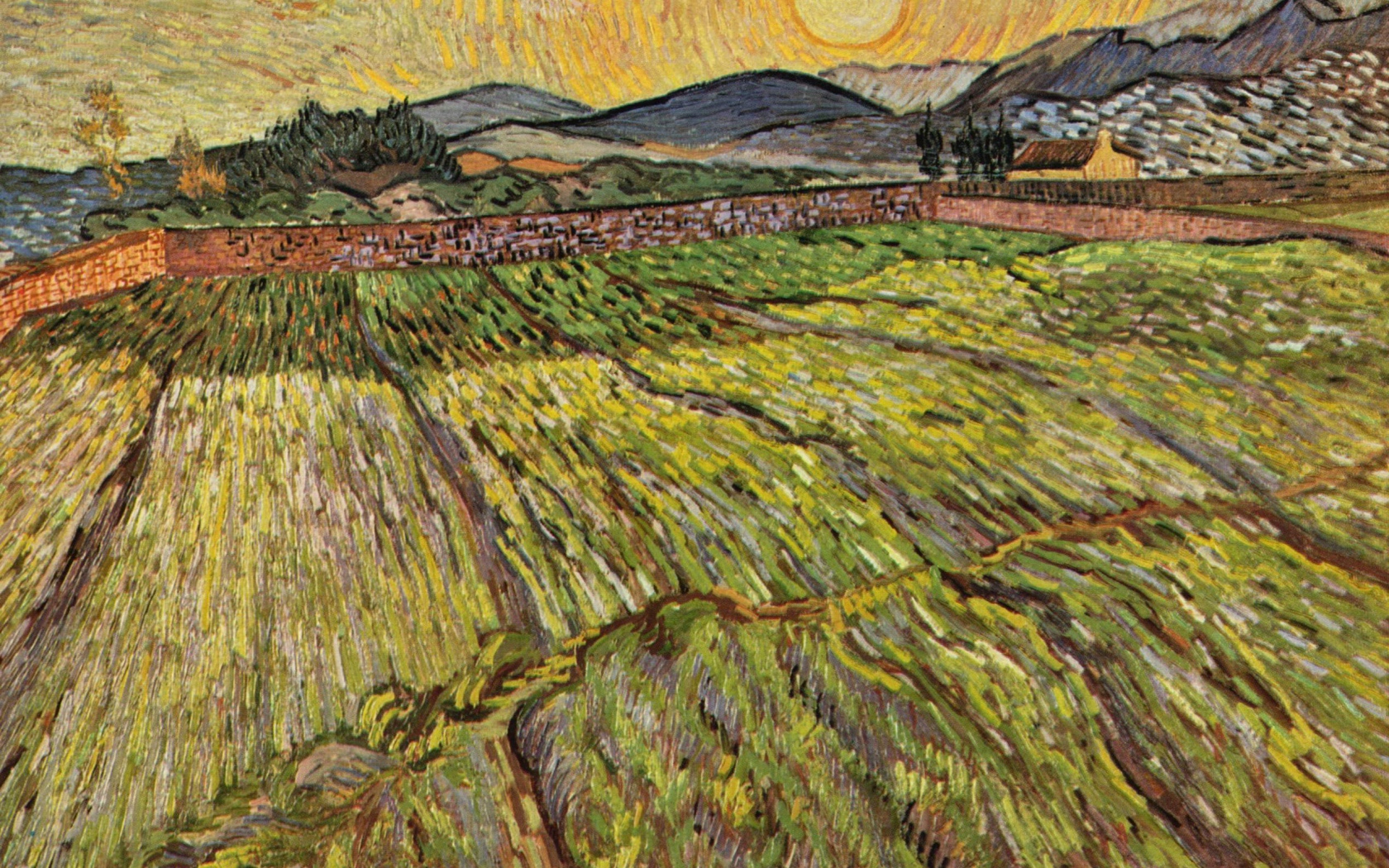 Картина Винсента Ван Гога - Поле пейзаж