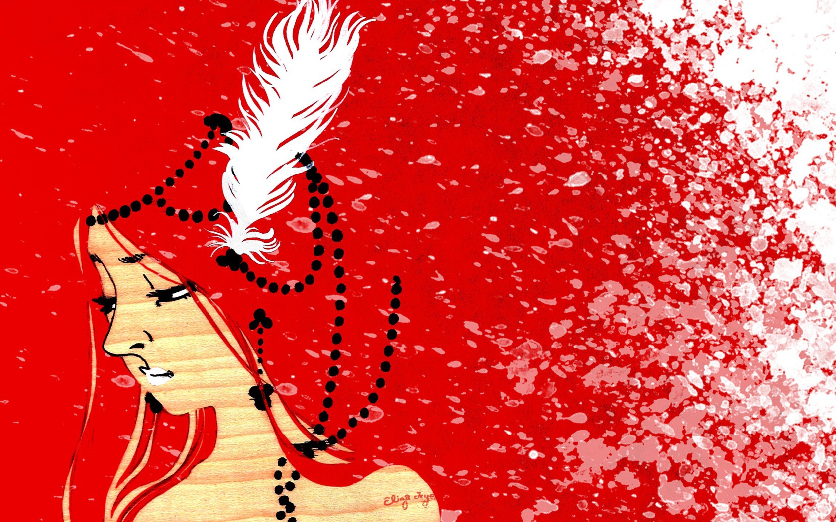 Картина в красных тонах