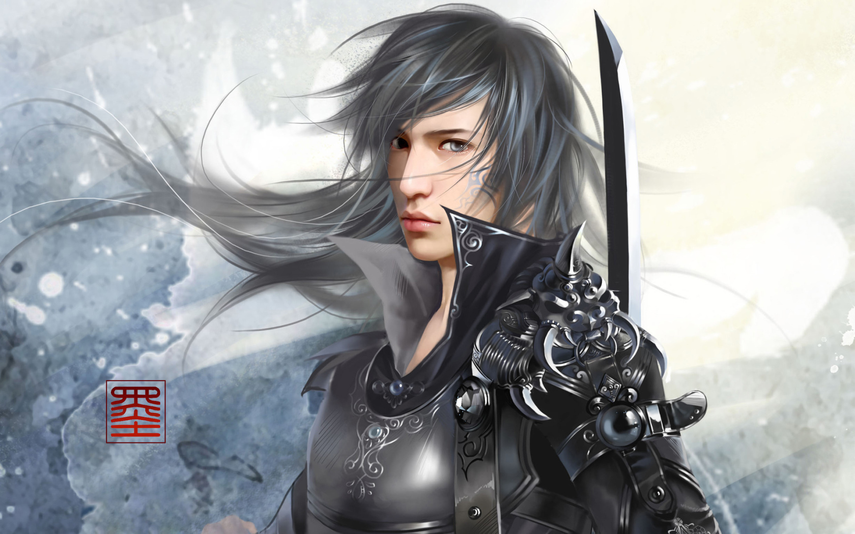 Воин в доспехах