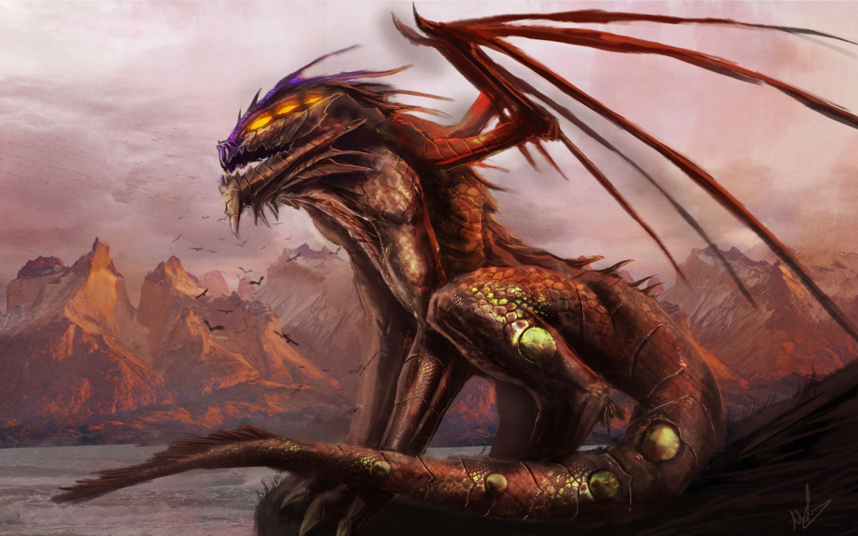 Дракон сидит у моря