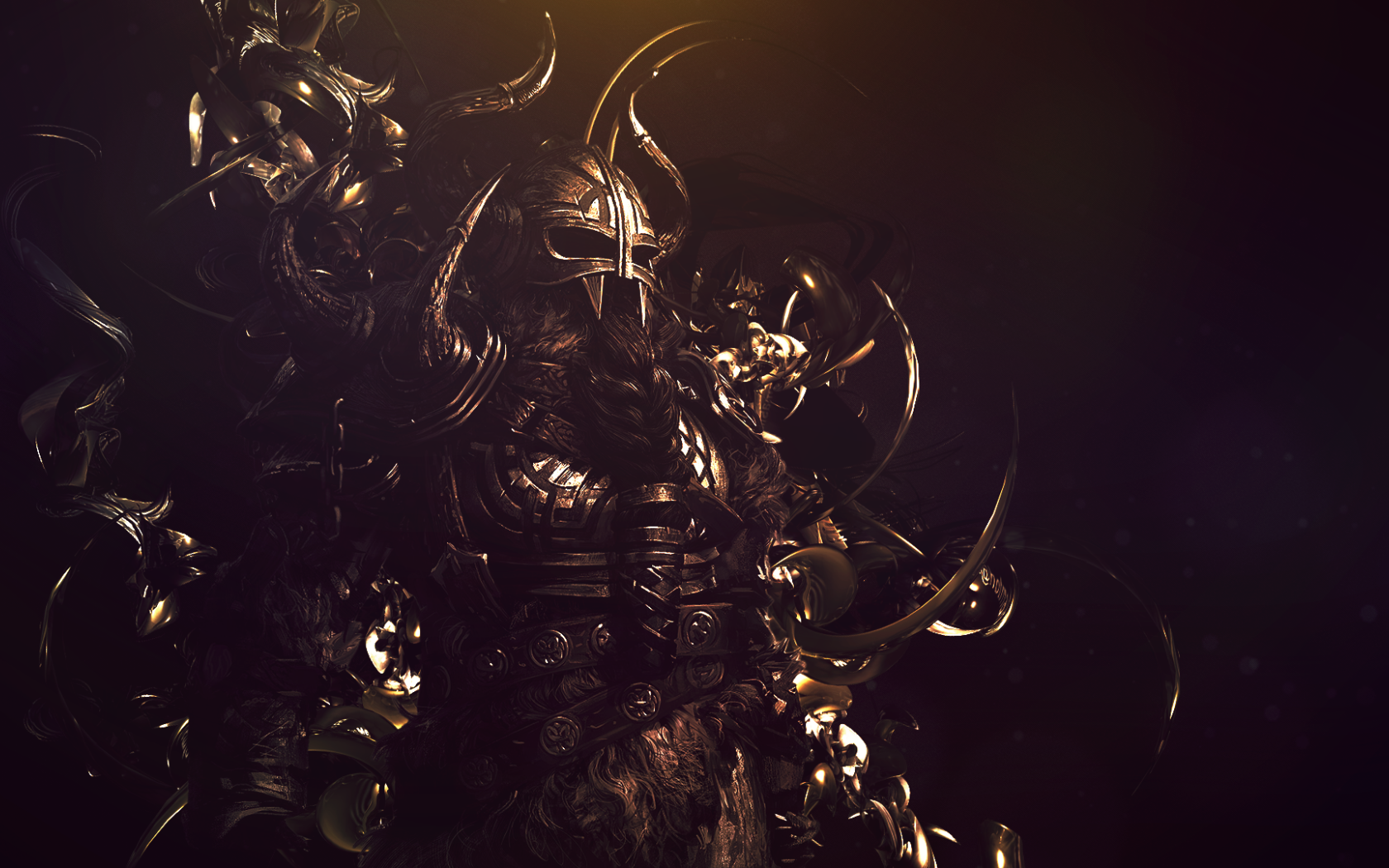 Грозный воин викинг