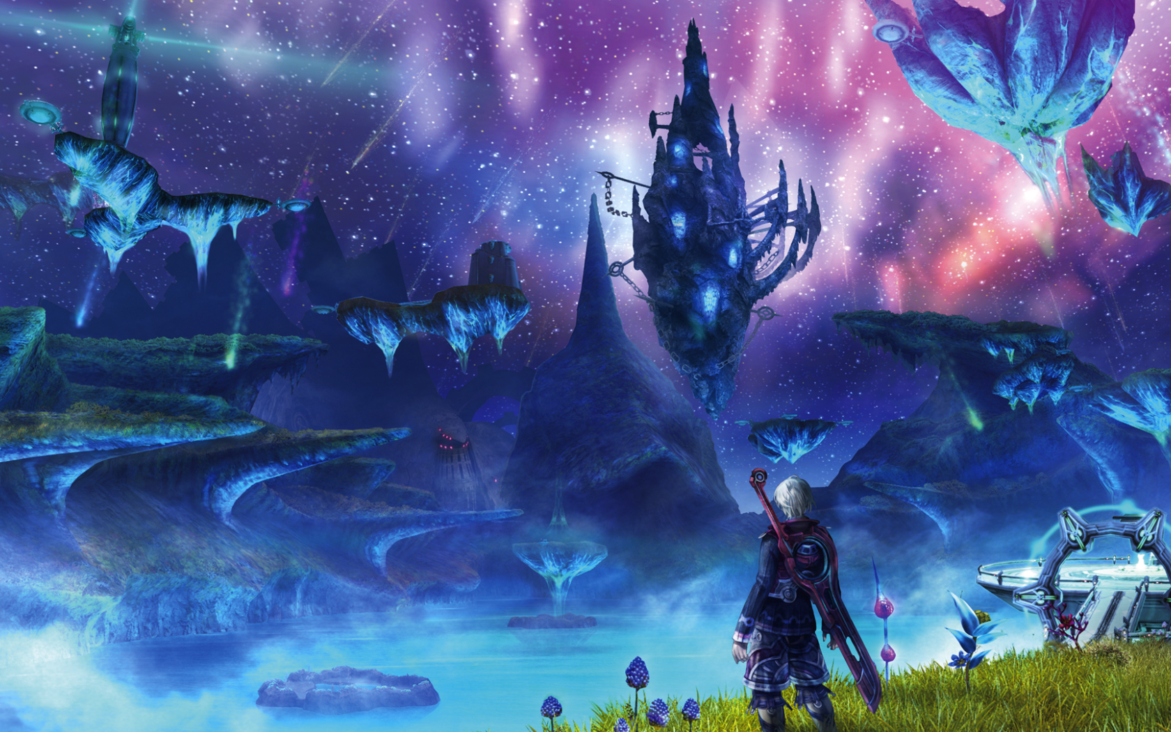 Пейзаж с летающими островами