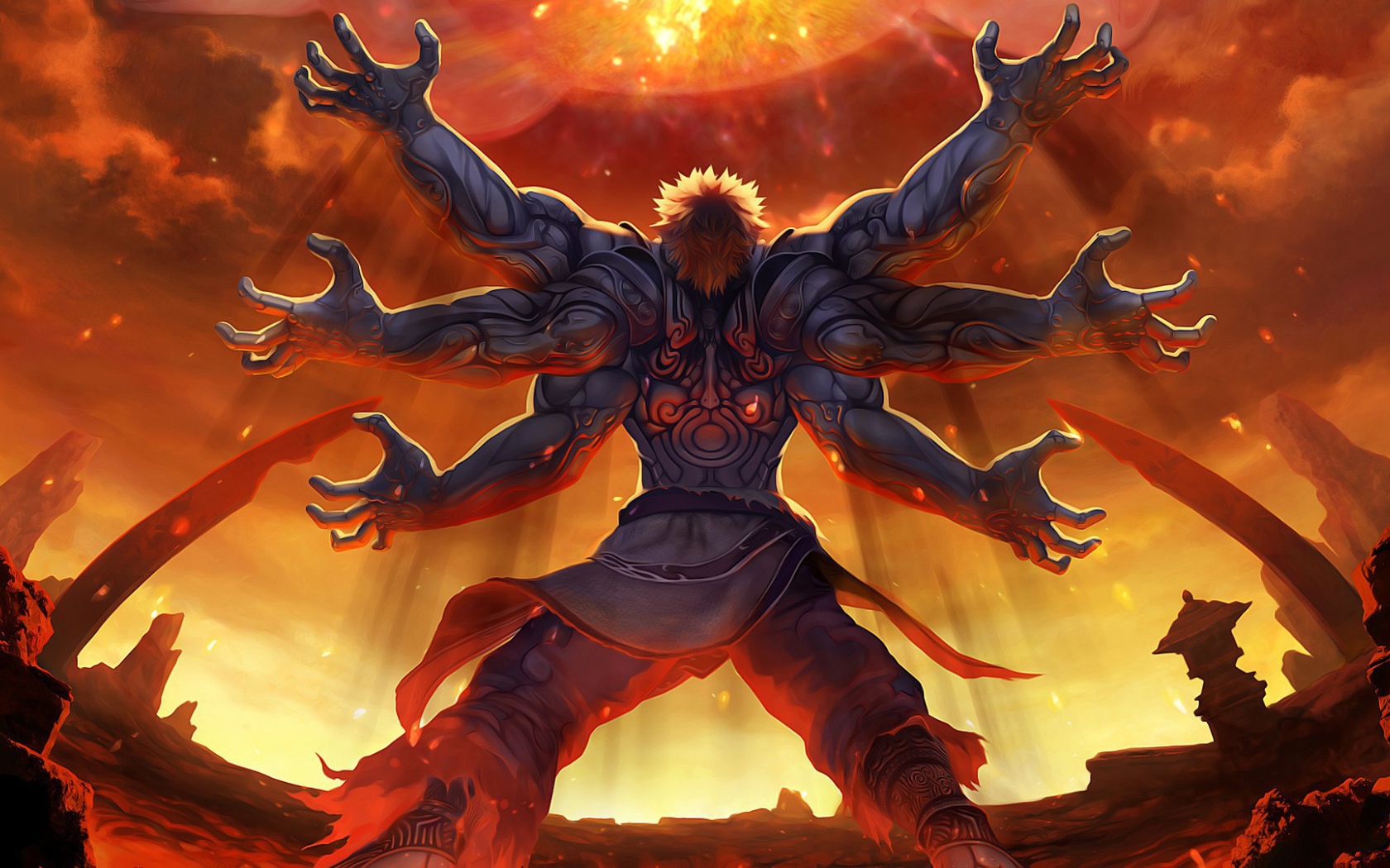 Шестирукий монстр