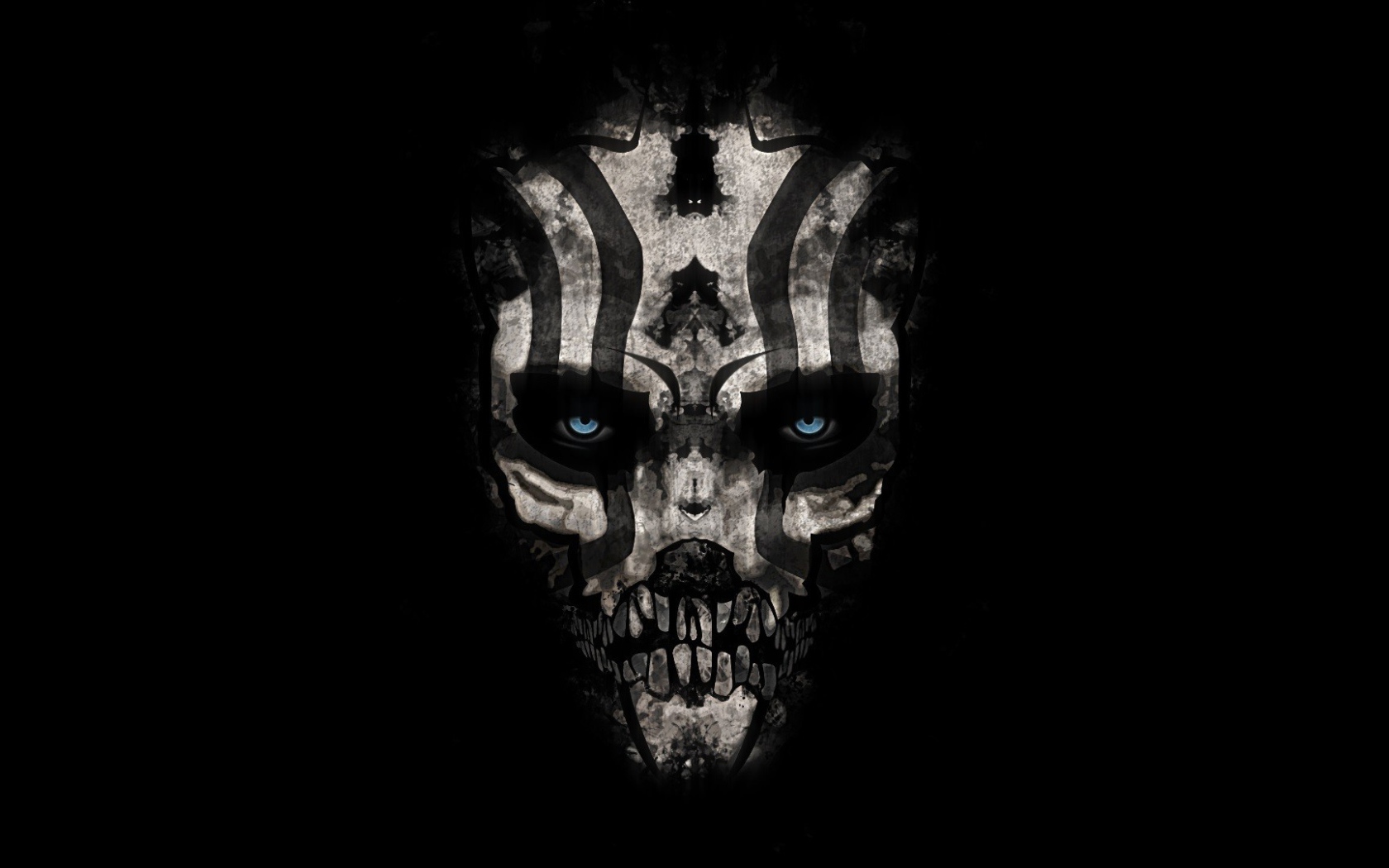 Череп с полосками