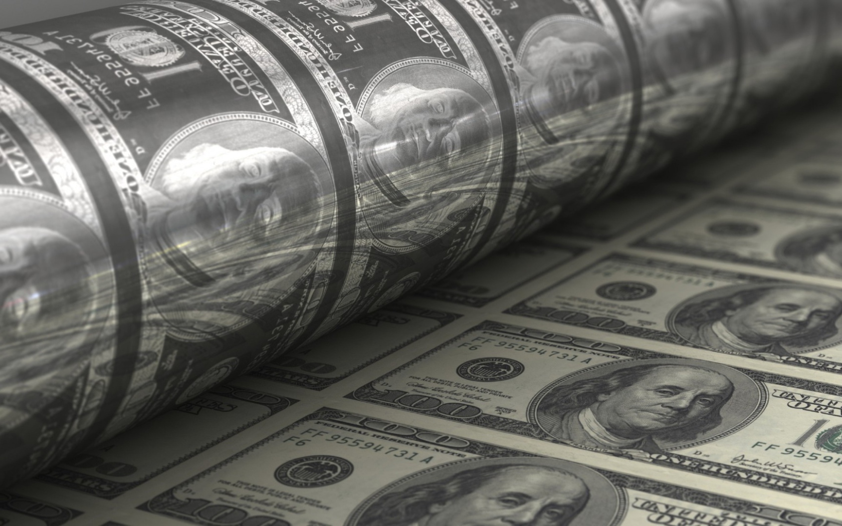 Печатное клише для долларов