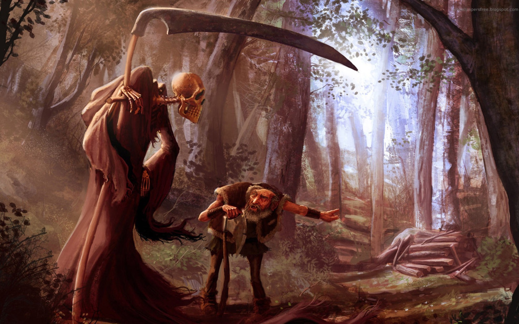 К деду пришла смерть