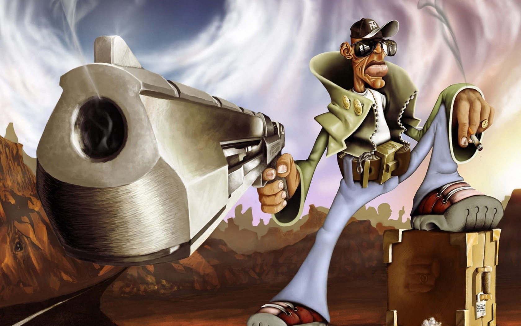 Гангстер с пистолетом