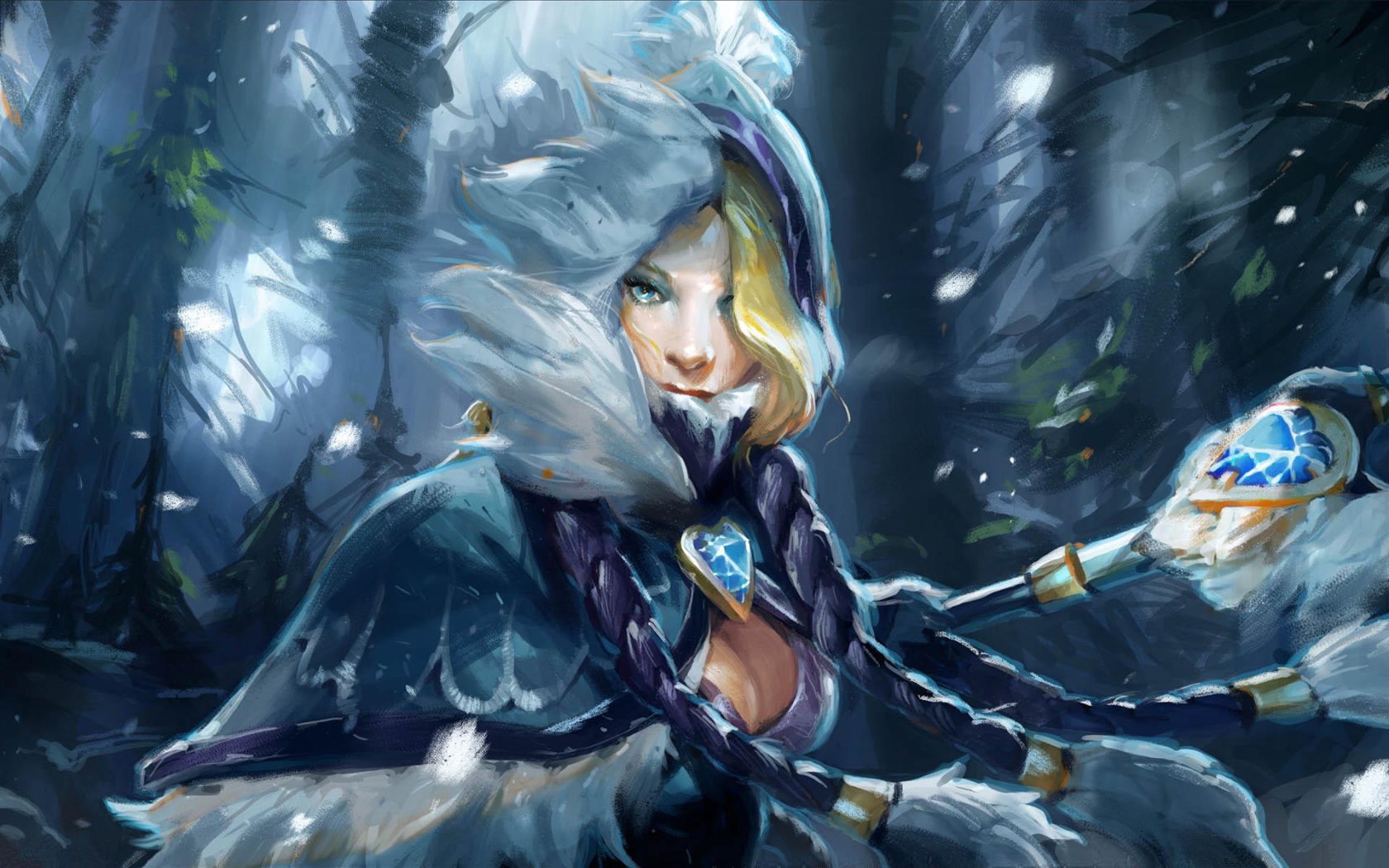 Блондинка из игры Dota