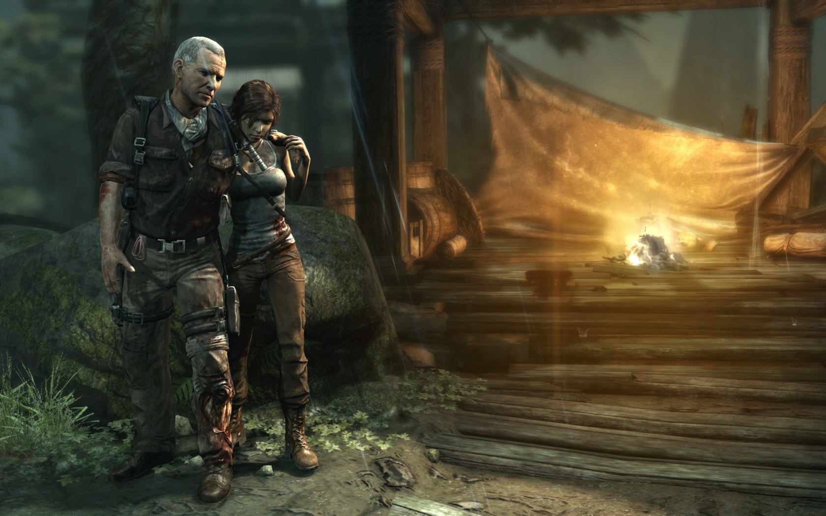 Лара Крофт в видео игре