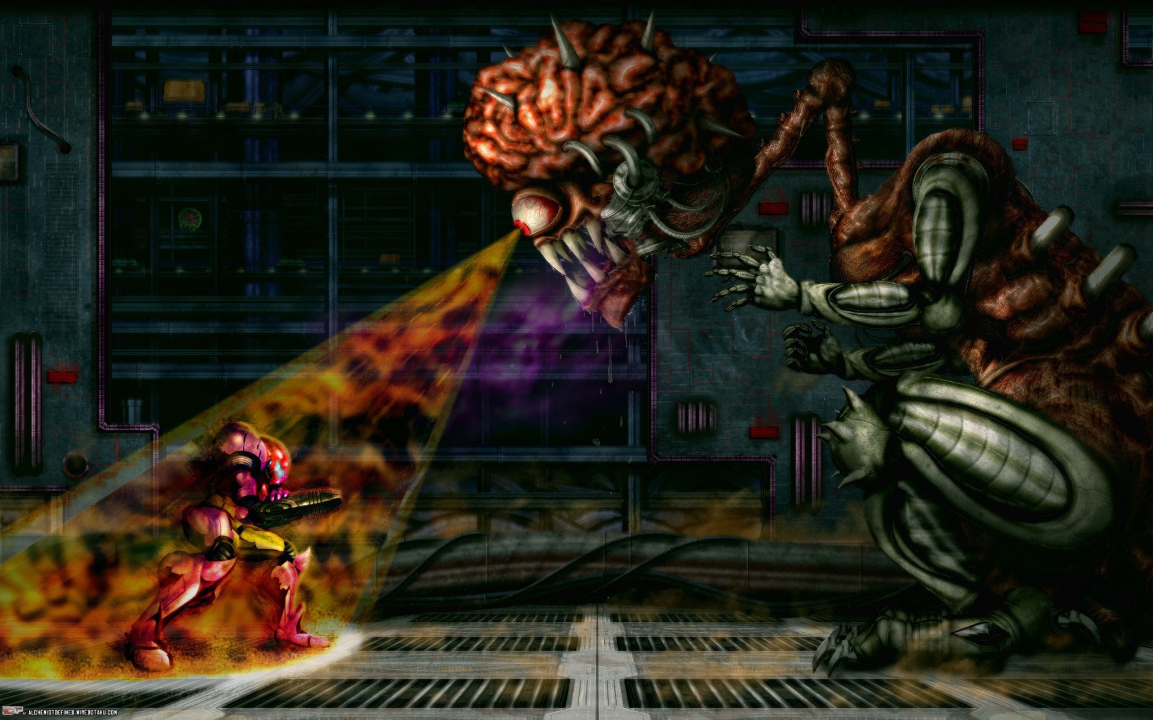 Монстр с острыми зубами