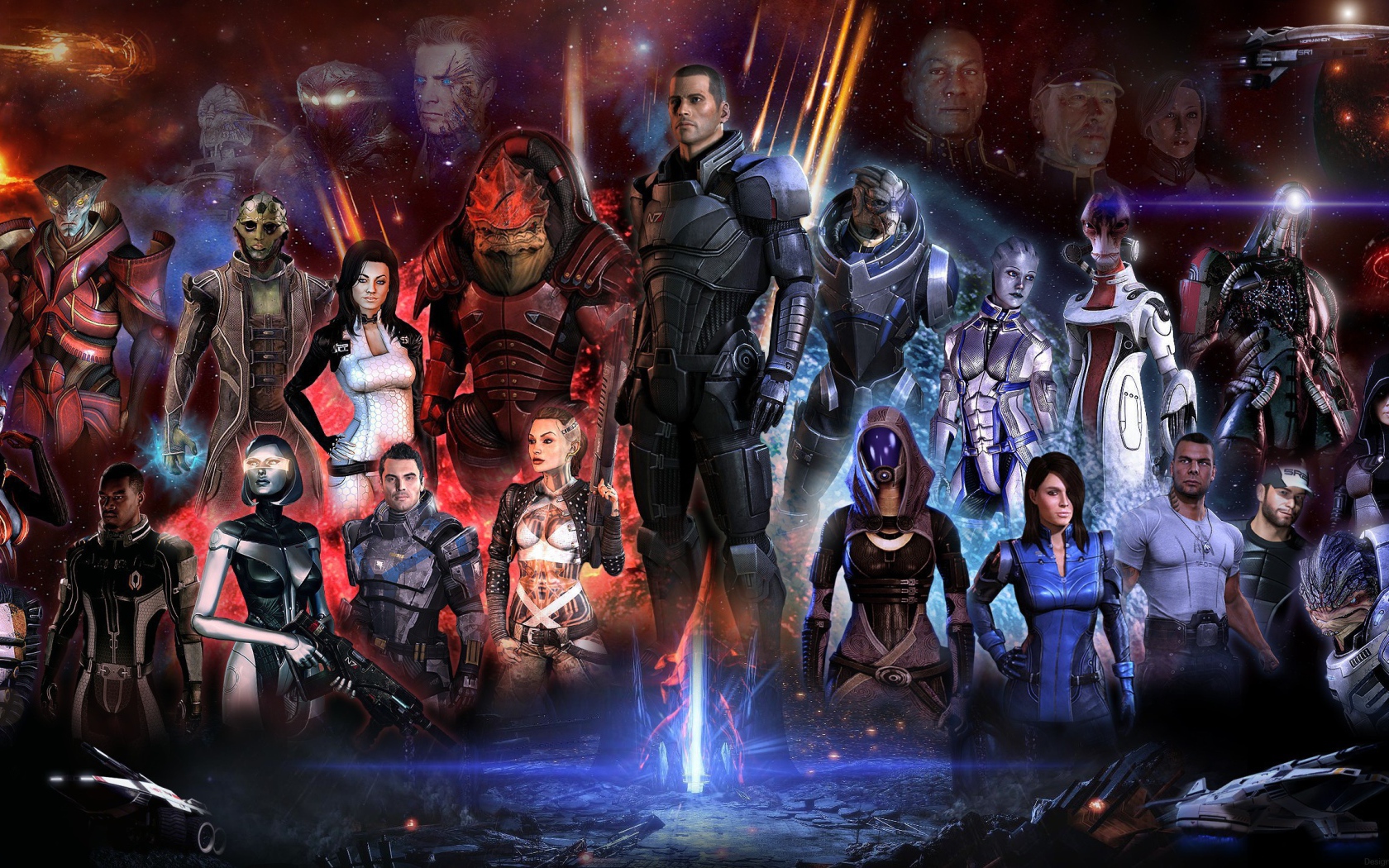 Участники игры Mass Effect