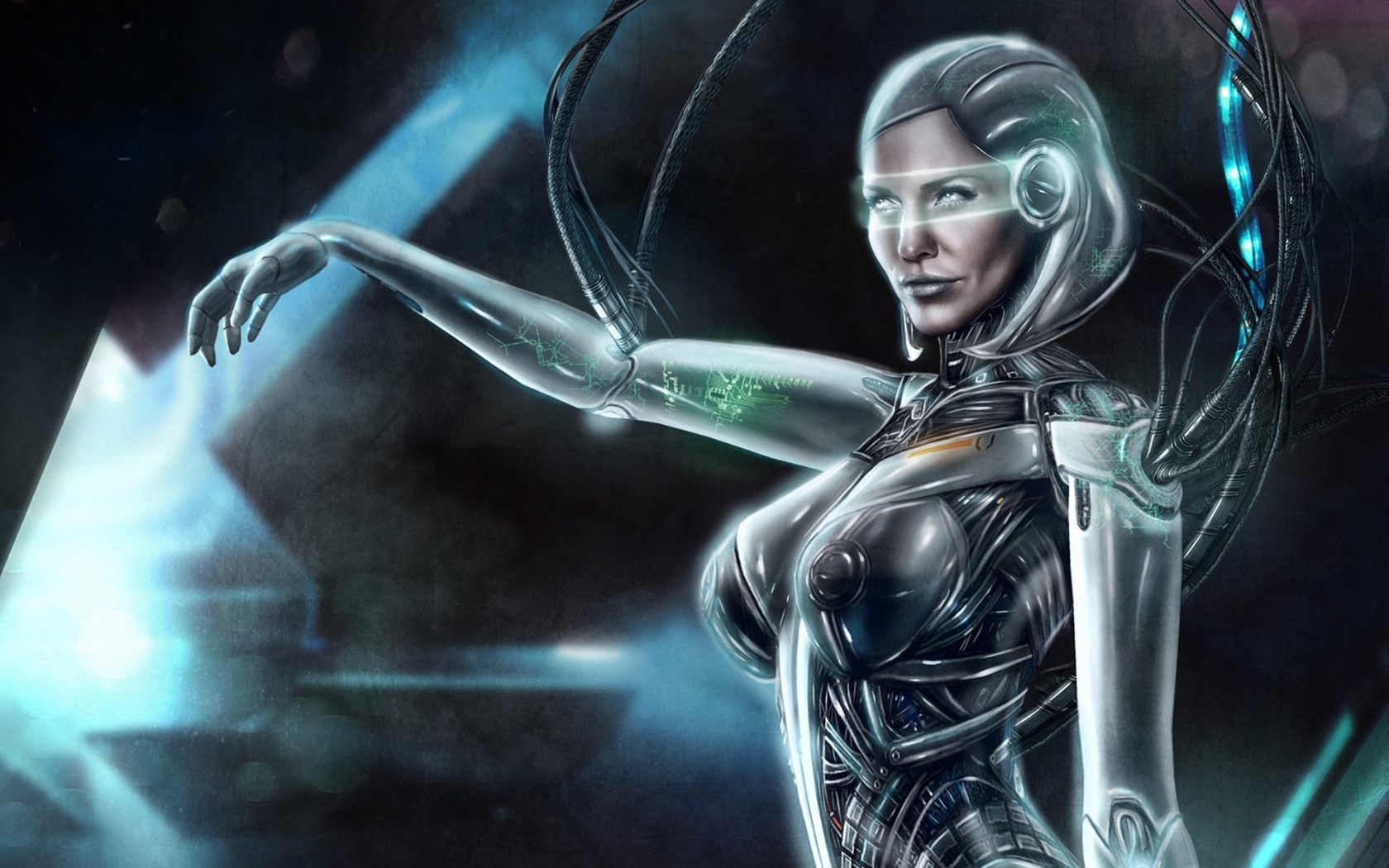 Робот с проводами