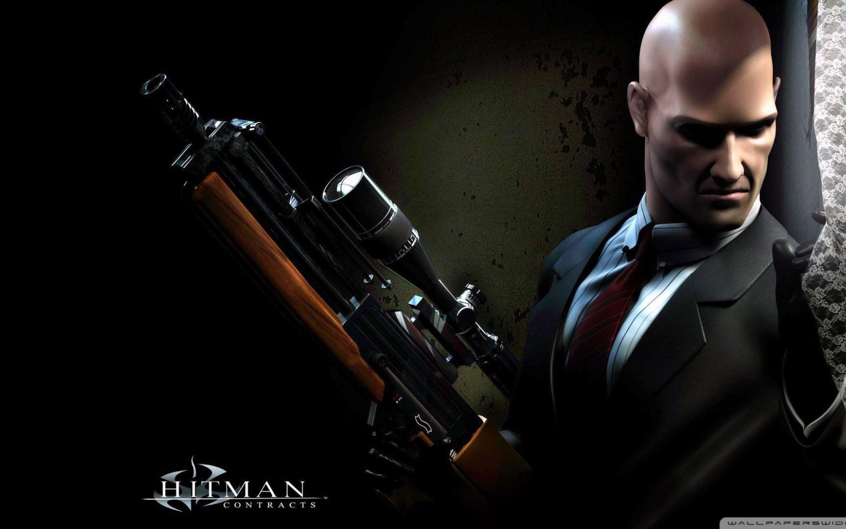 Хитмэн со снайперской винтовкой