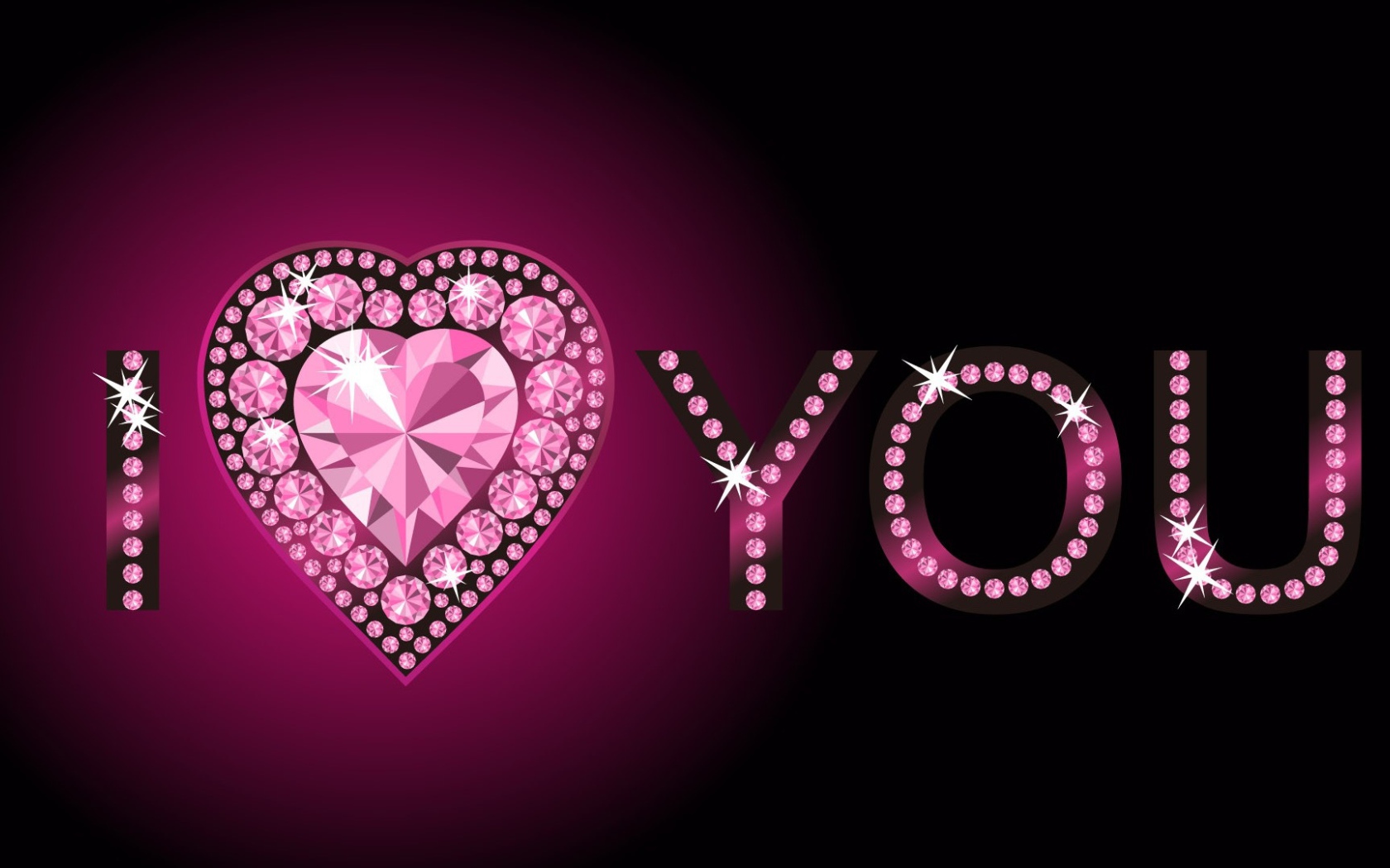 Кристальное сердце на День Святого Валентина 14 февраля