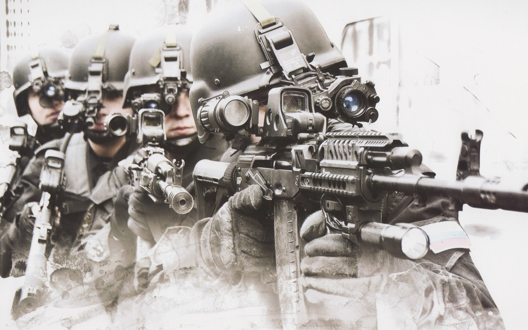 Четыре солдата спецназа