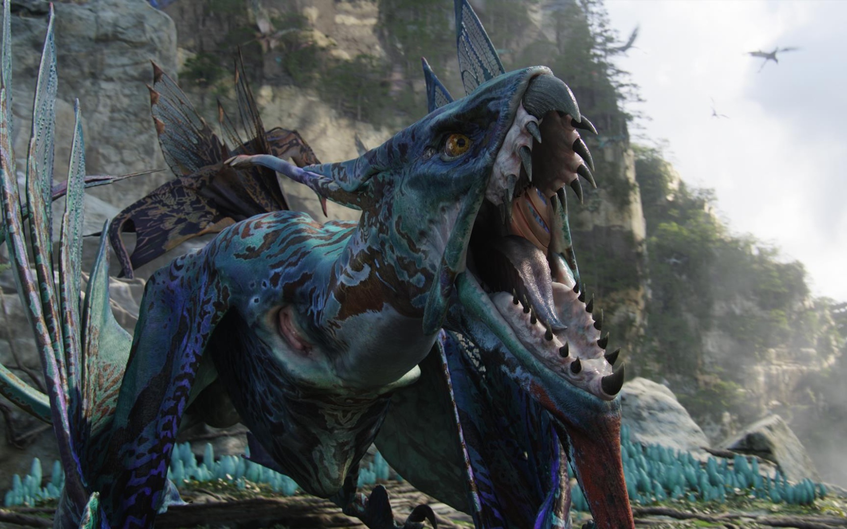 Голубой ящер из Аватар