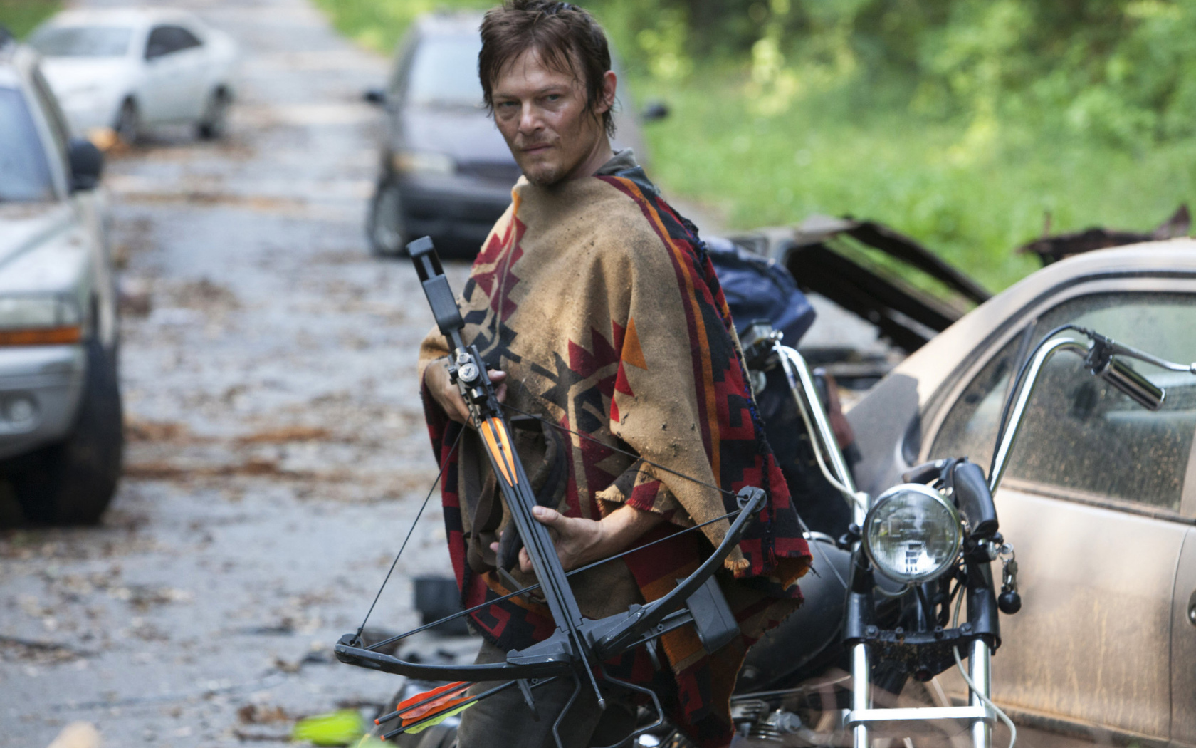 Daryl with a crossbow from The Walking Dead
