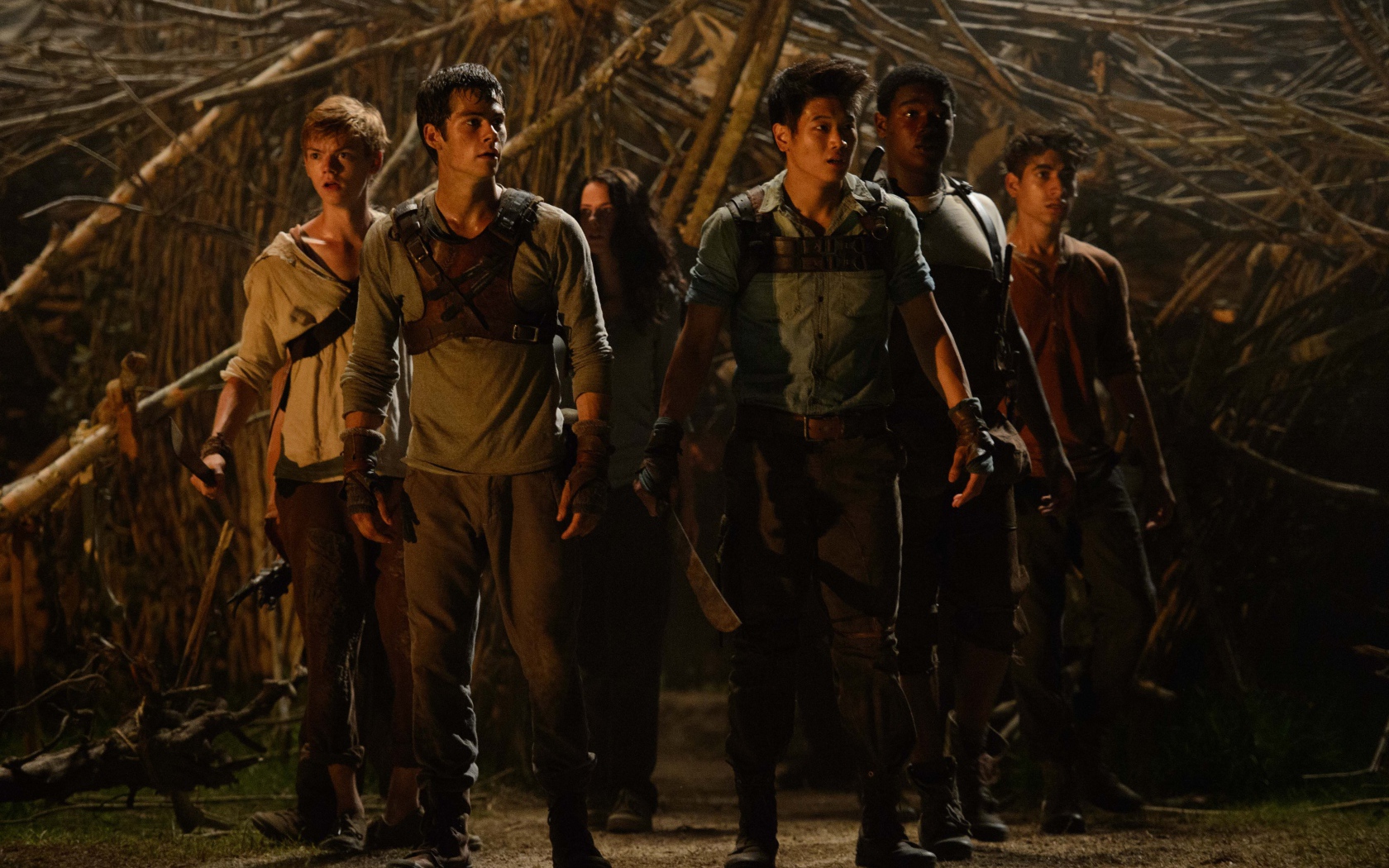 Бегущий по лабиринту герои