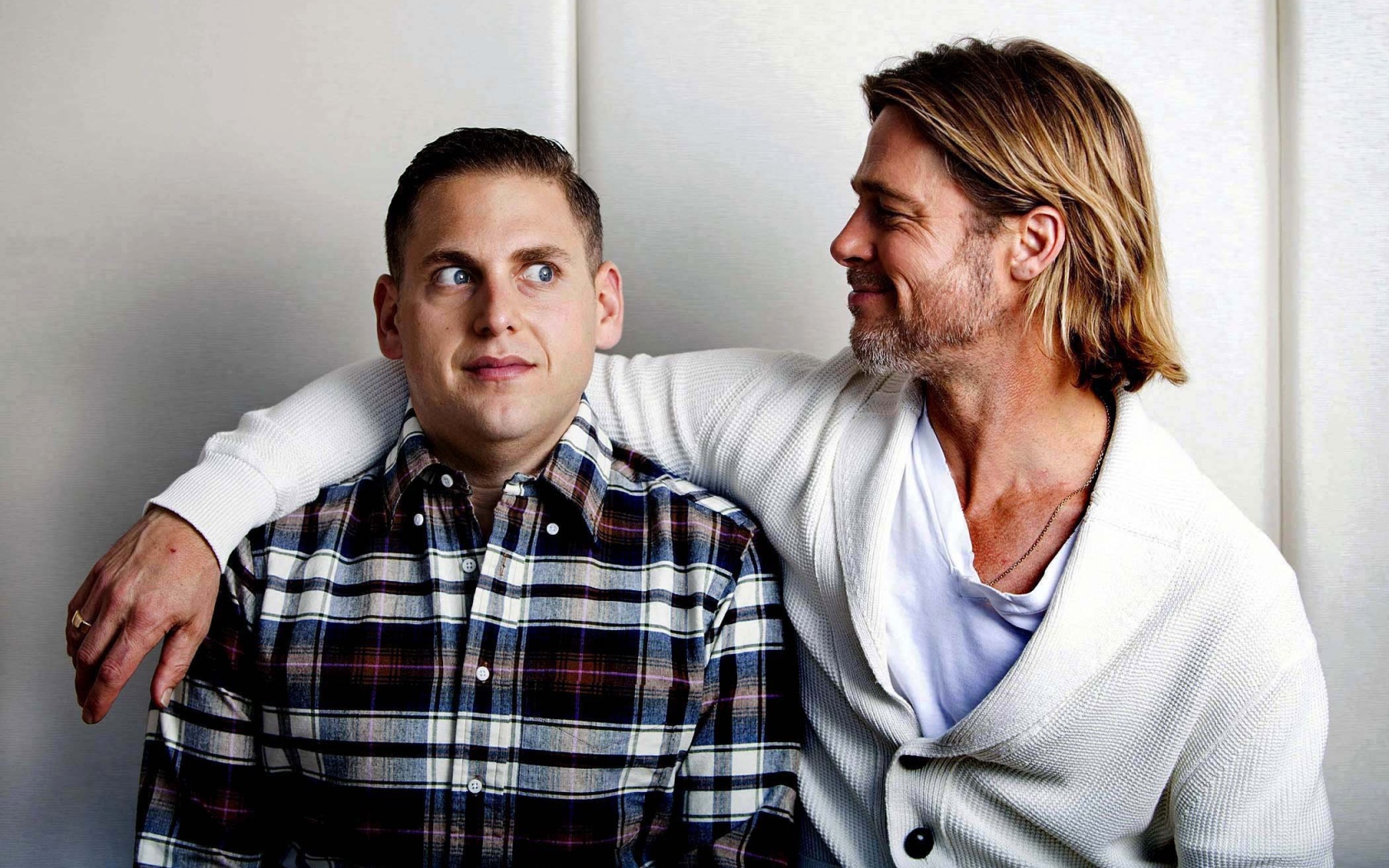 Актеры Бред Питт и Джона Хилл