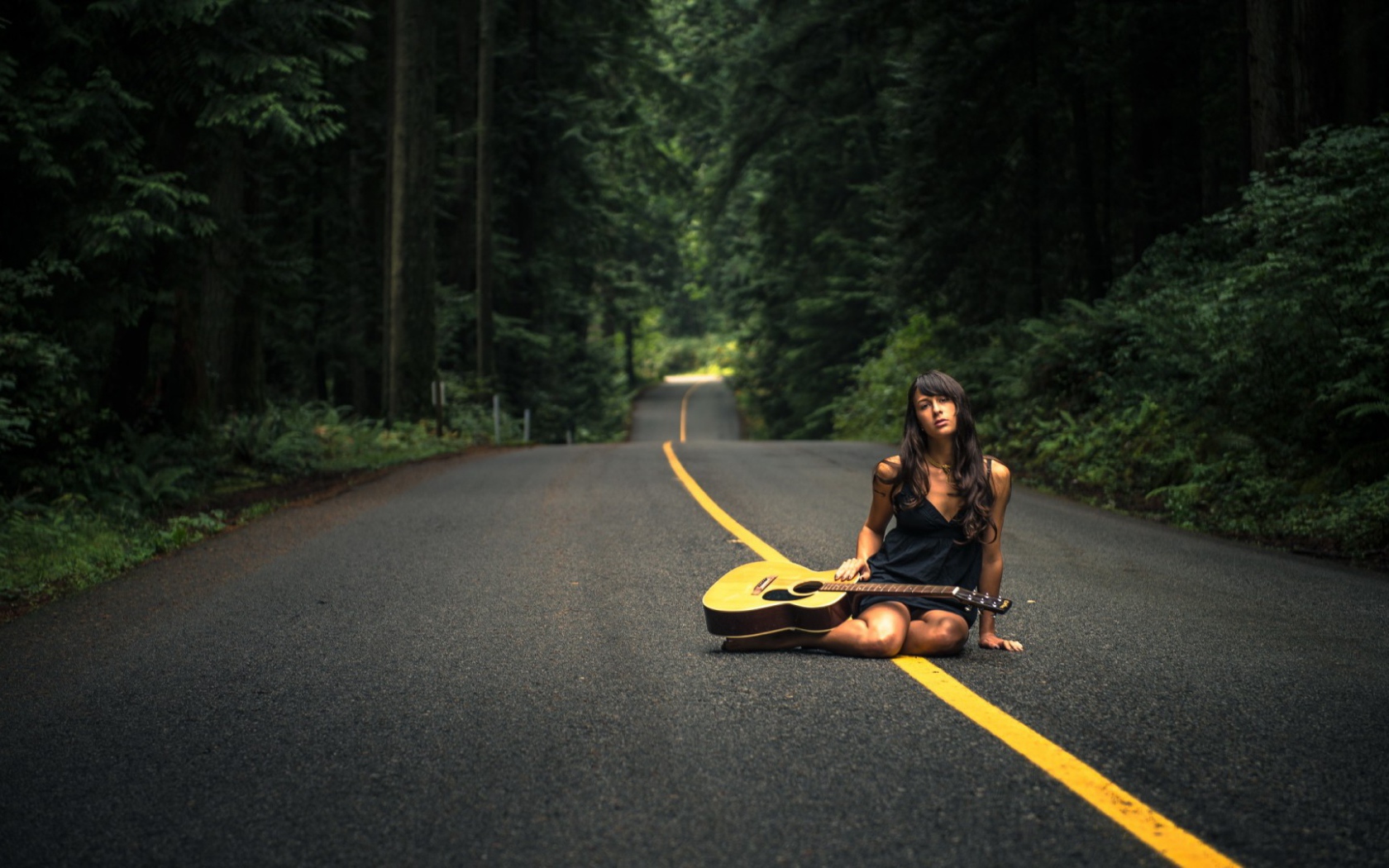 Жёлтая разделительная полоса