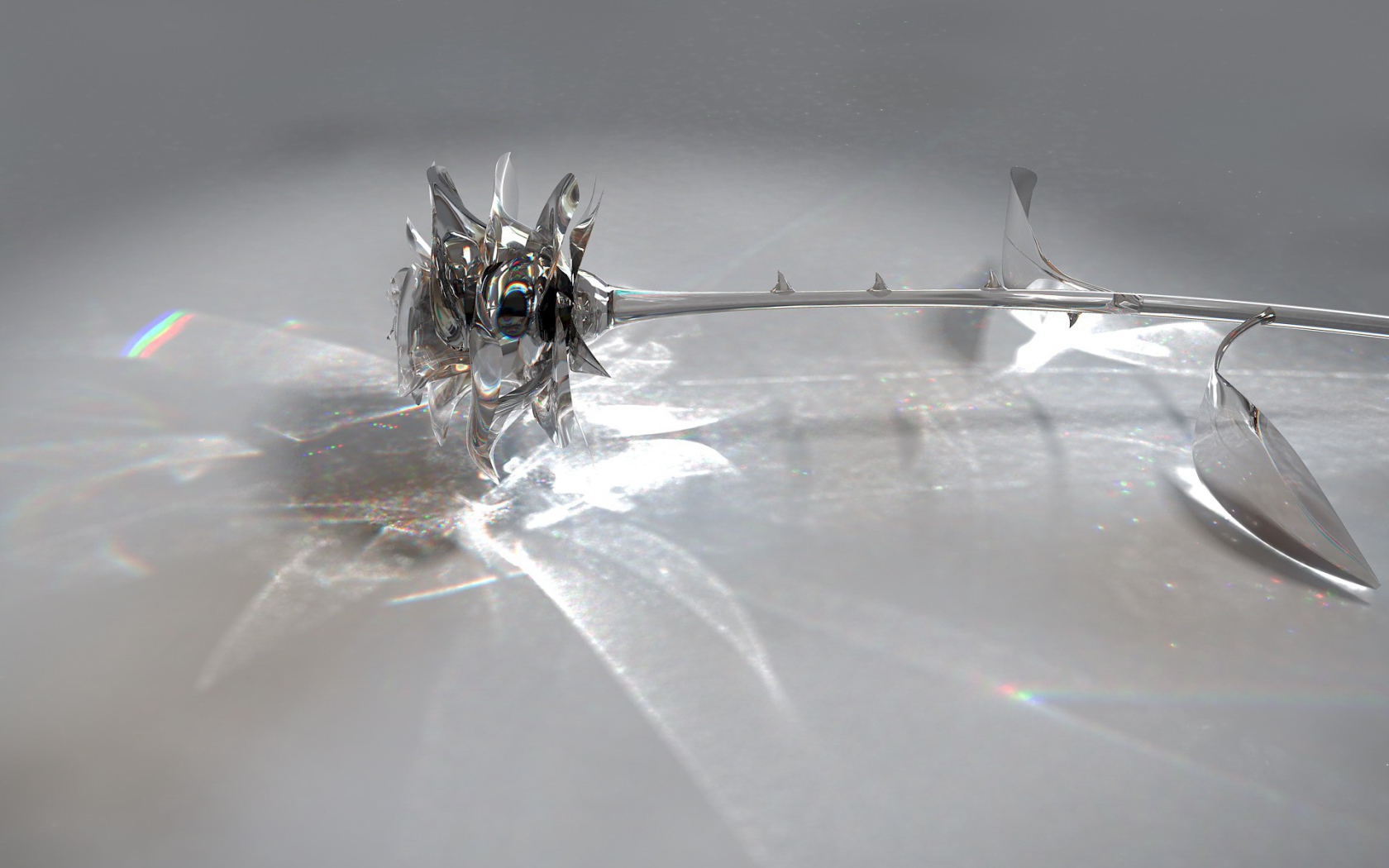 Стеклянная роза