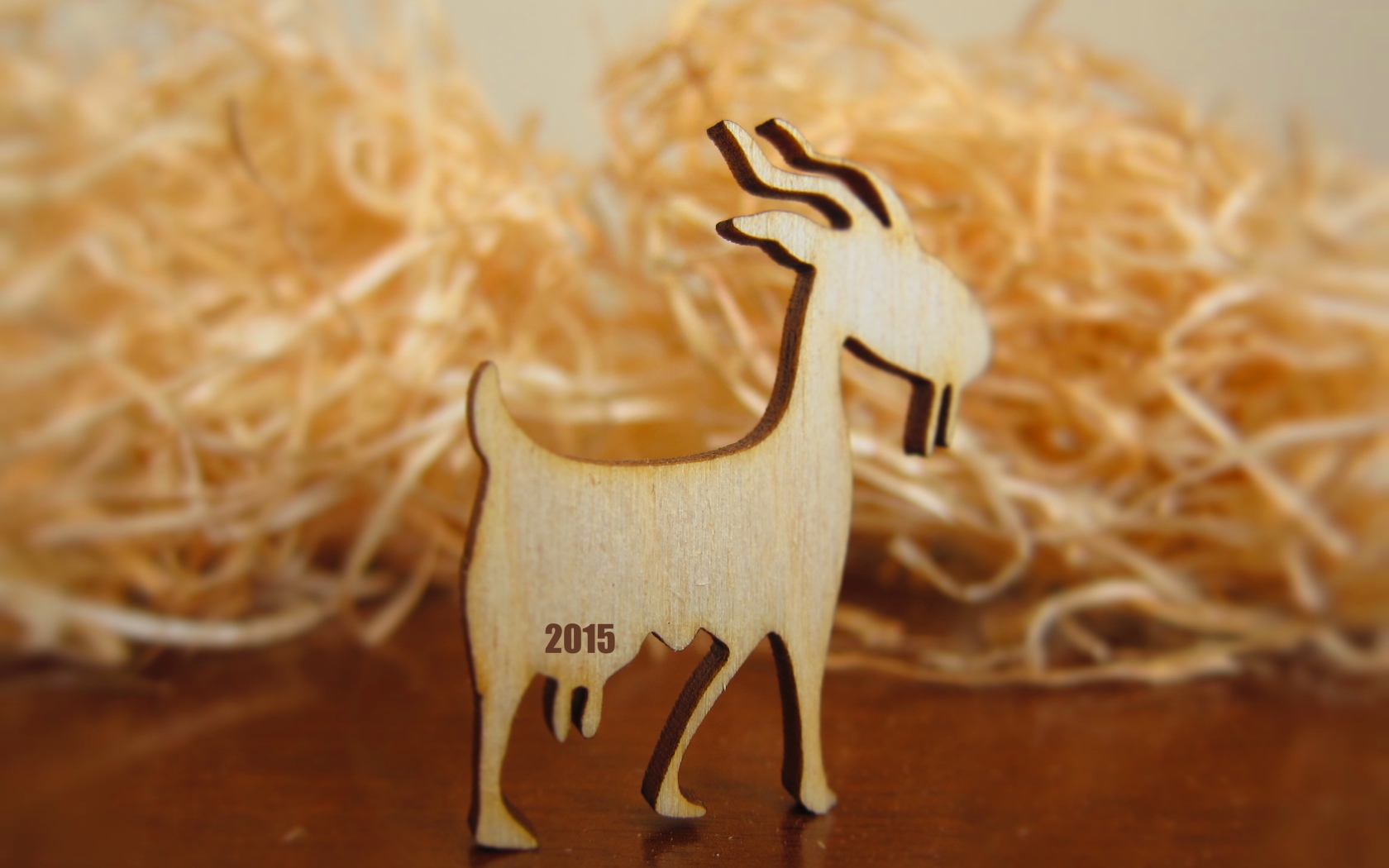 Деревянная коза на Новый Год
