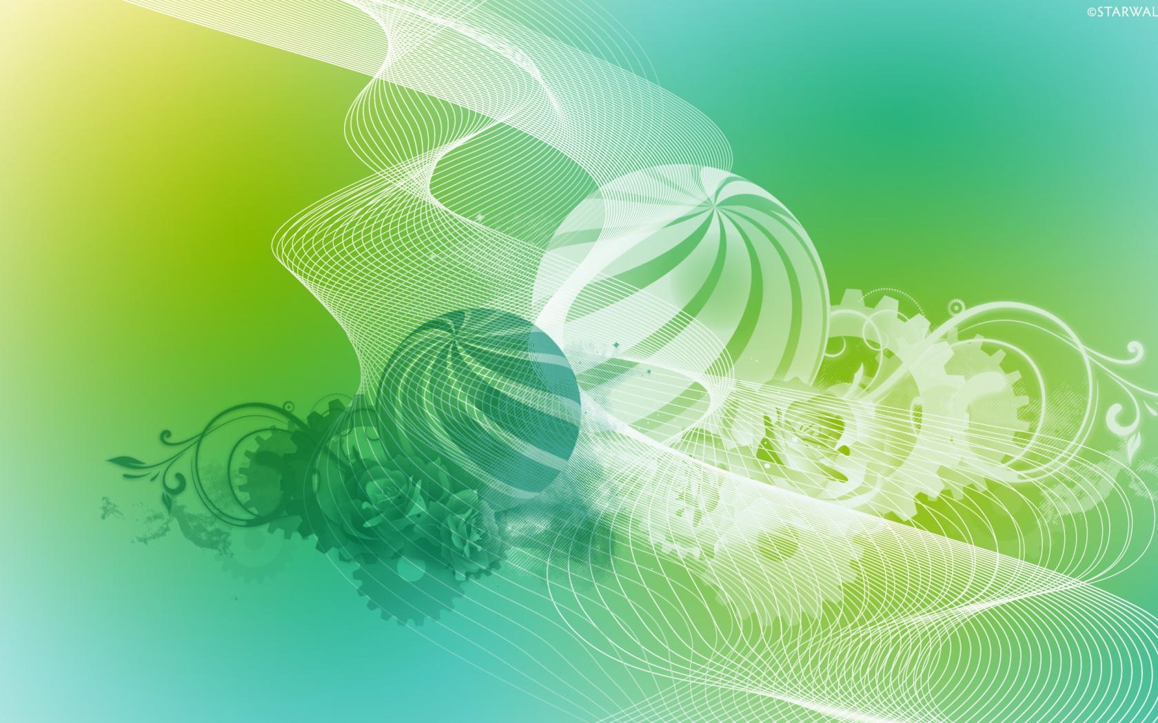 Шары цветы и паутина