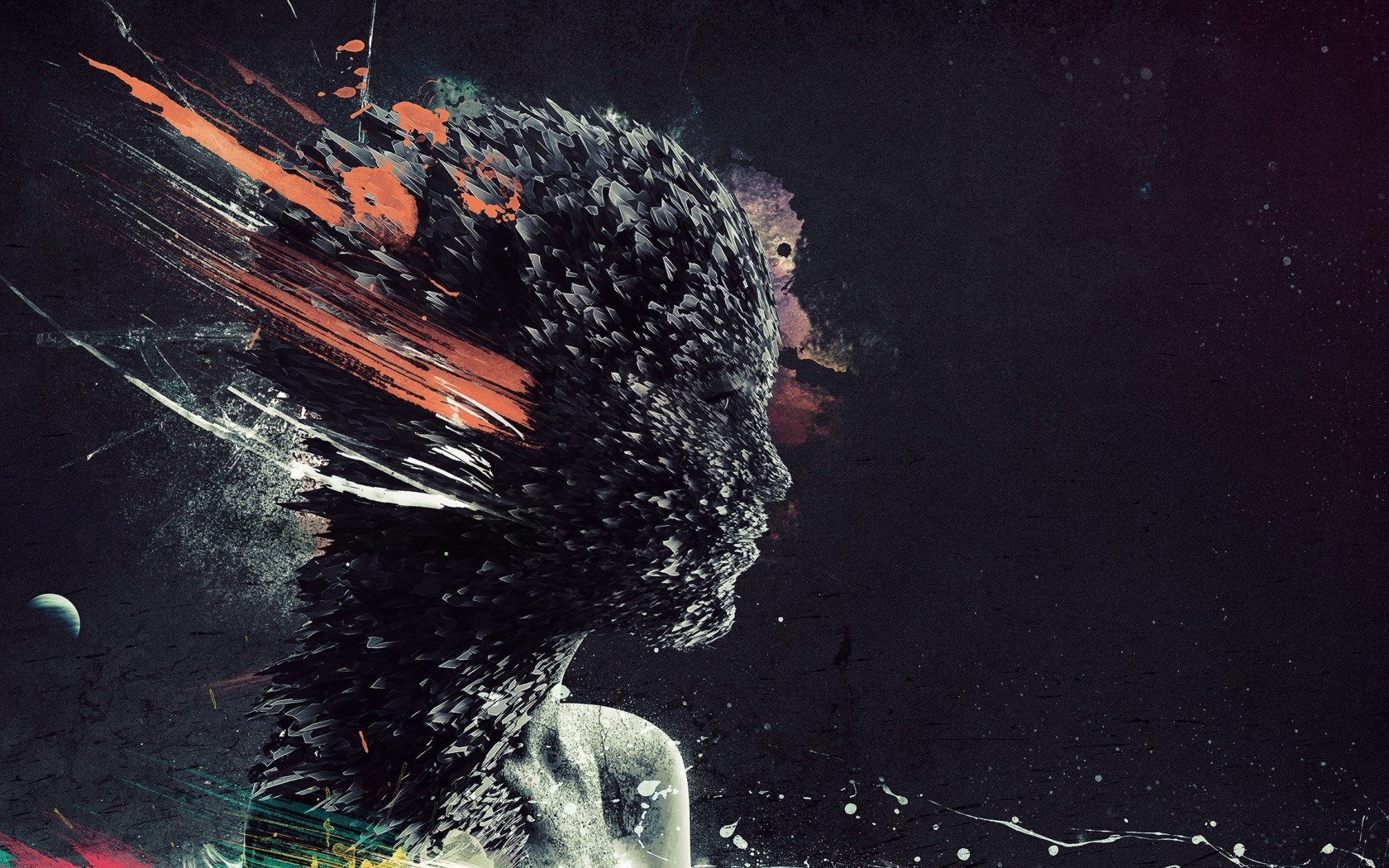 Голова девушки