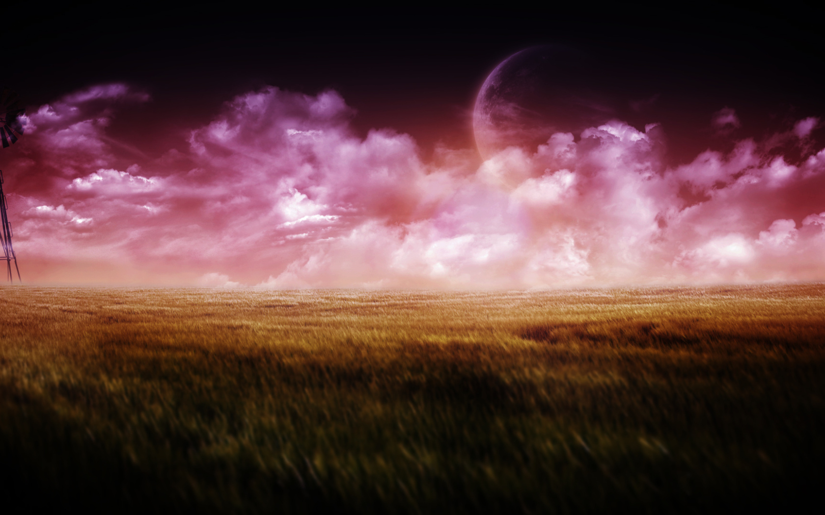 Планета за розовыми облаками