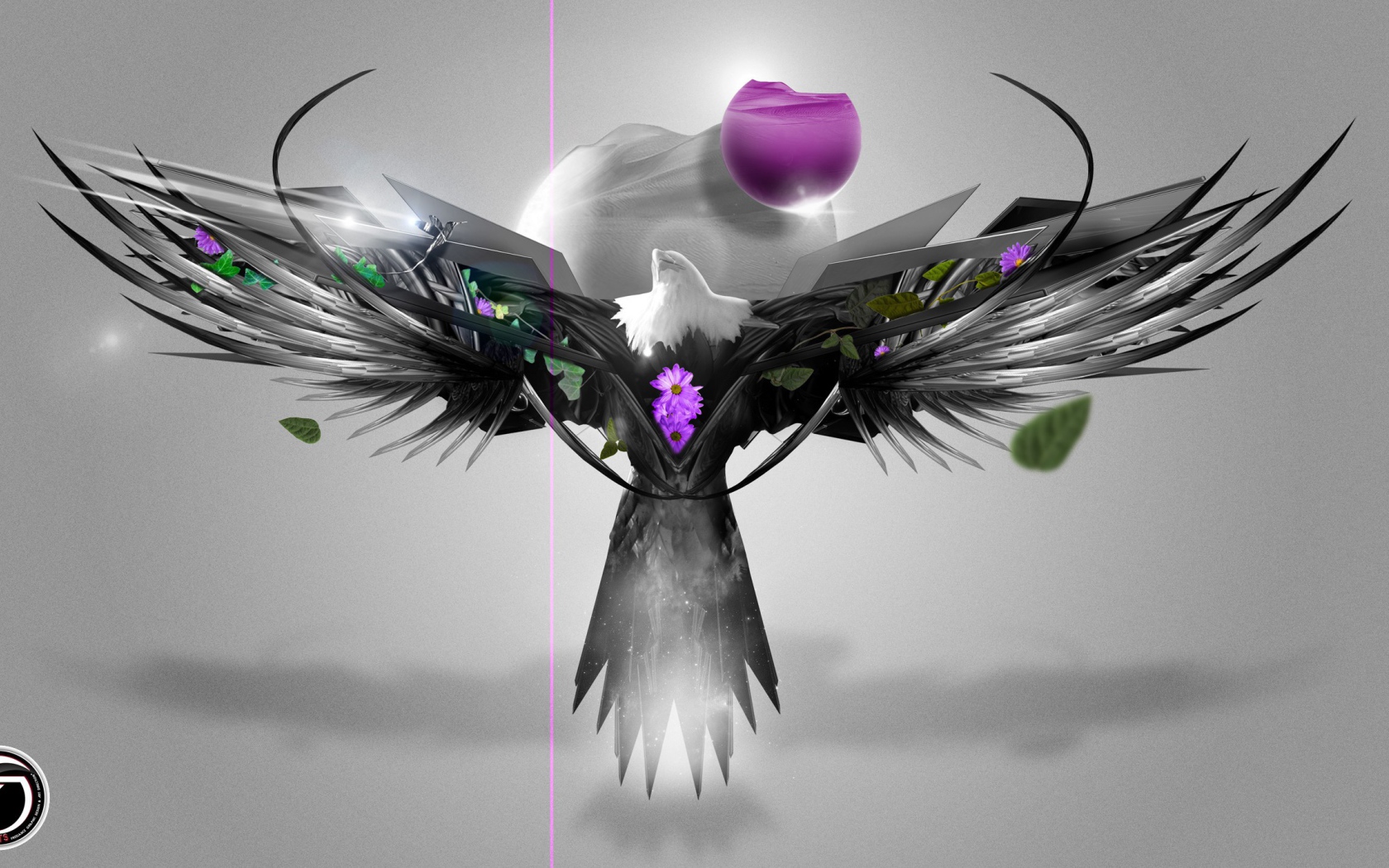 Абстрактный символ из птицы