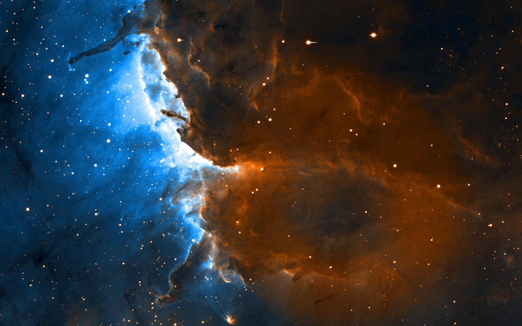 Столкновение разных туманностей