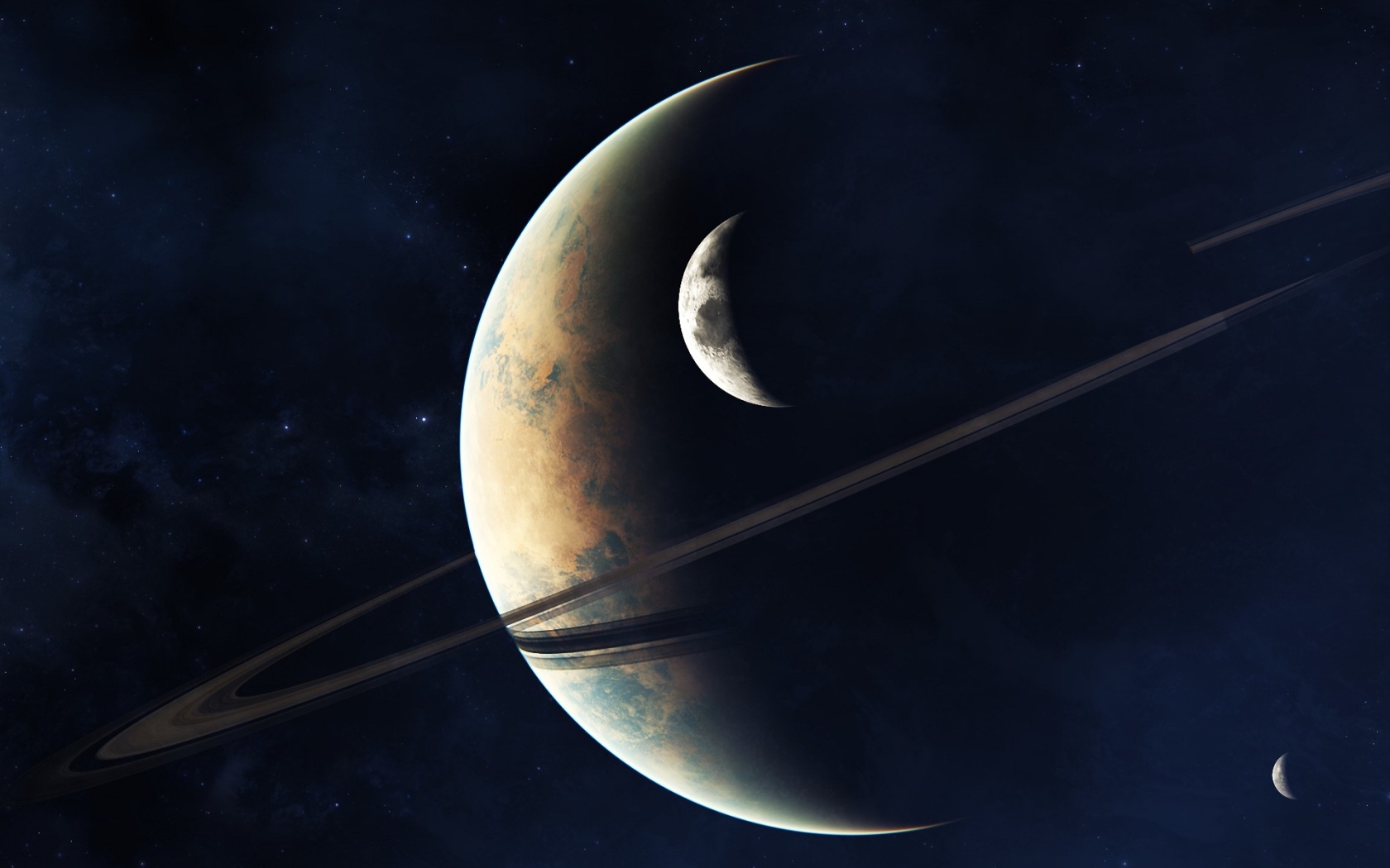 Гигантская планета со спутниками