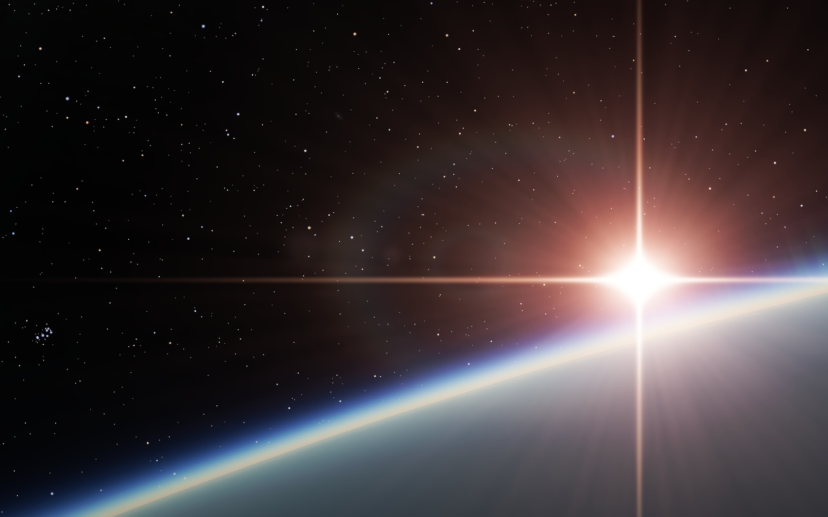 Свечение на чорном фоне