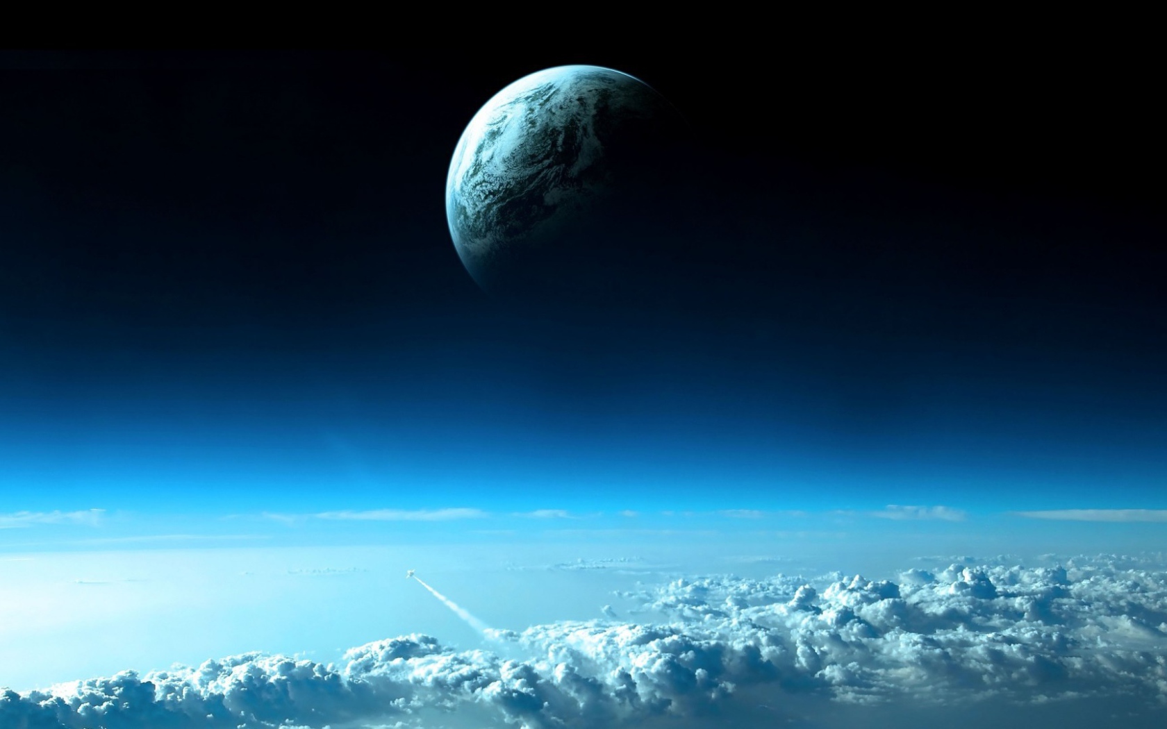 Планета над облаками