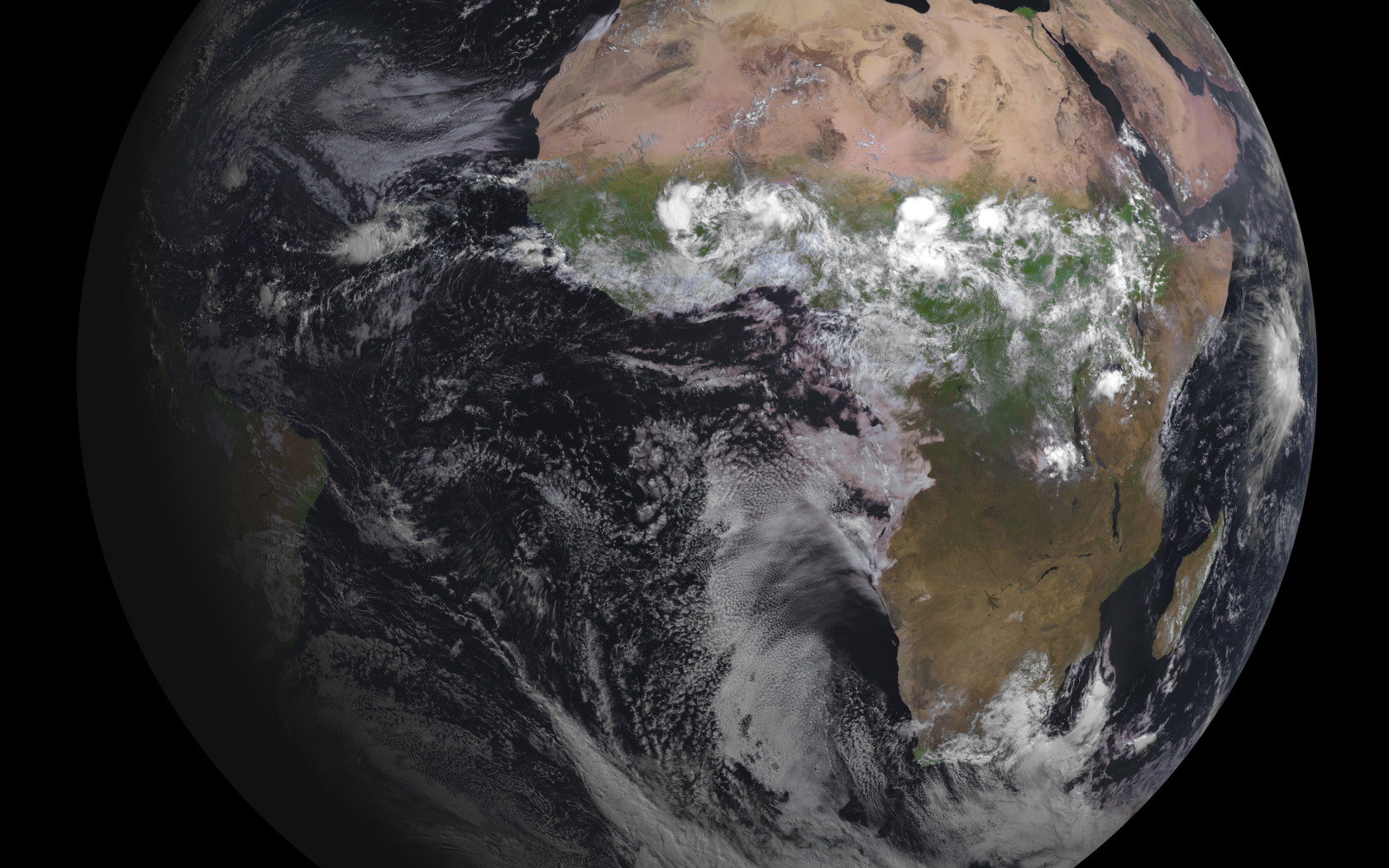 Вид на Землю со спутника