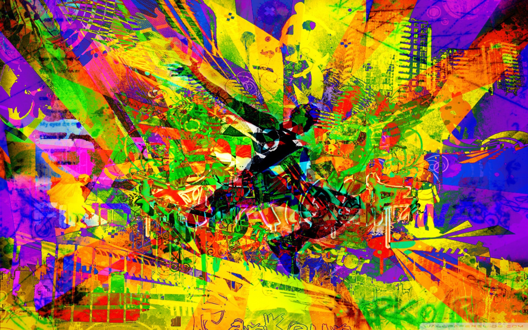 Абстрактный образ паркура