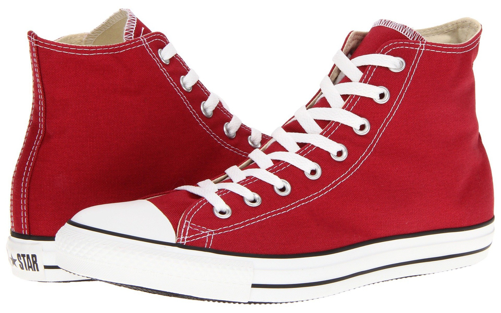 Стильные красные кеды