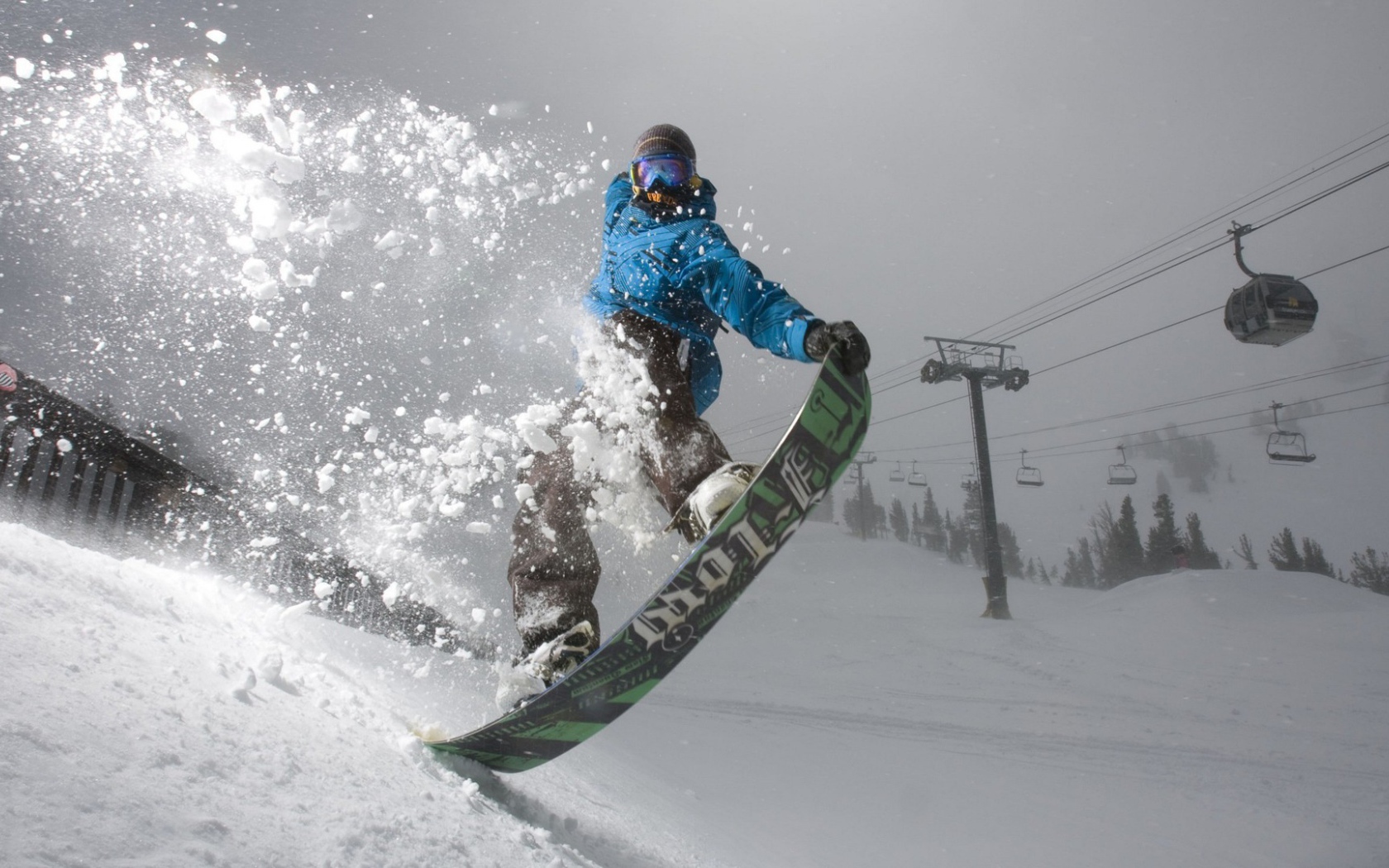 Зимний вид спорта сноуборд