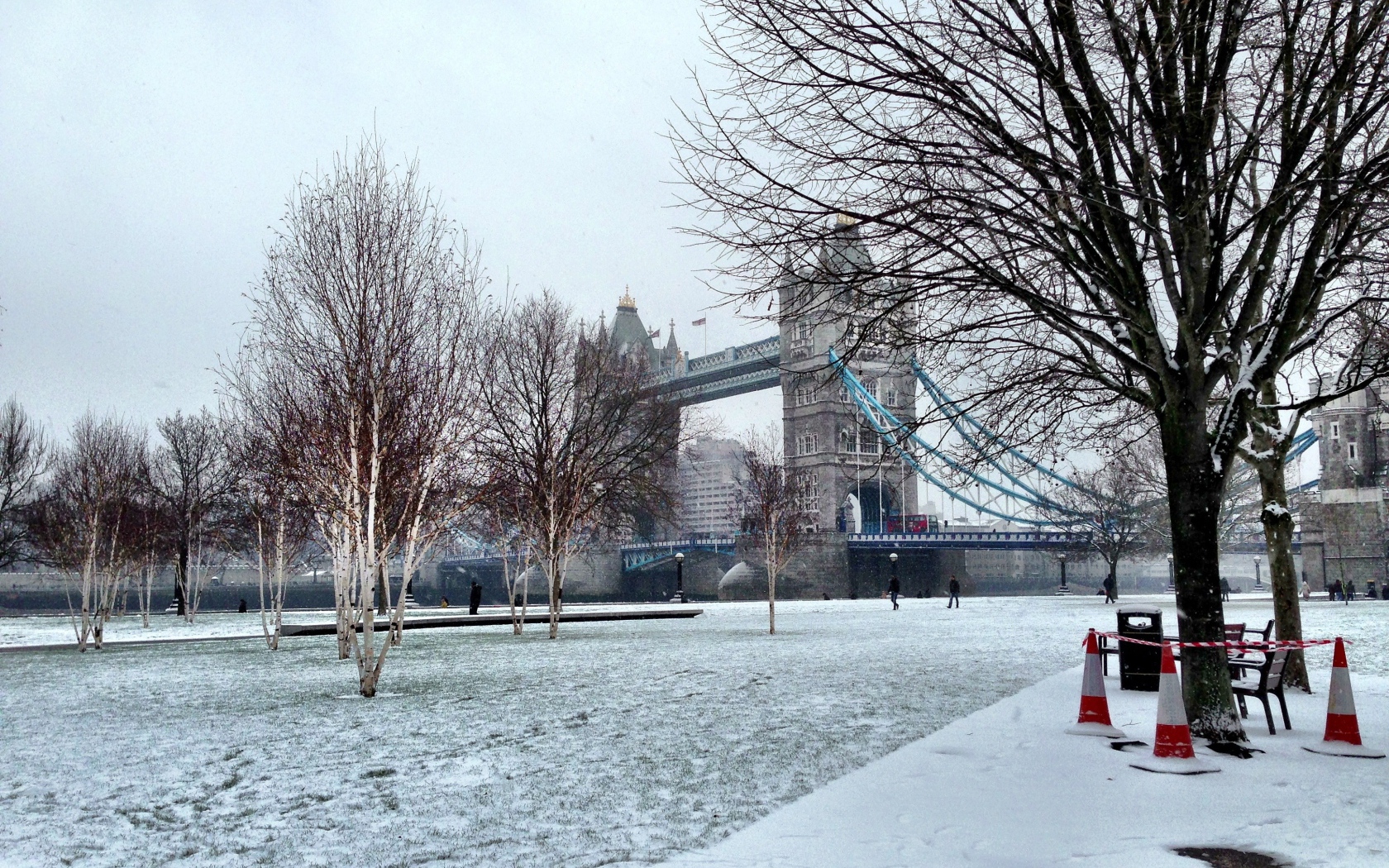 Снег в Лондоне