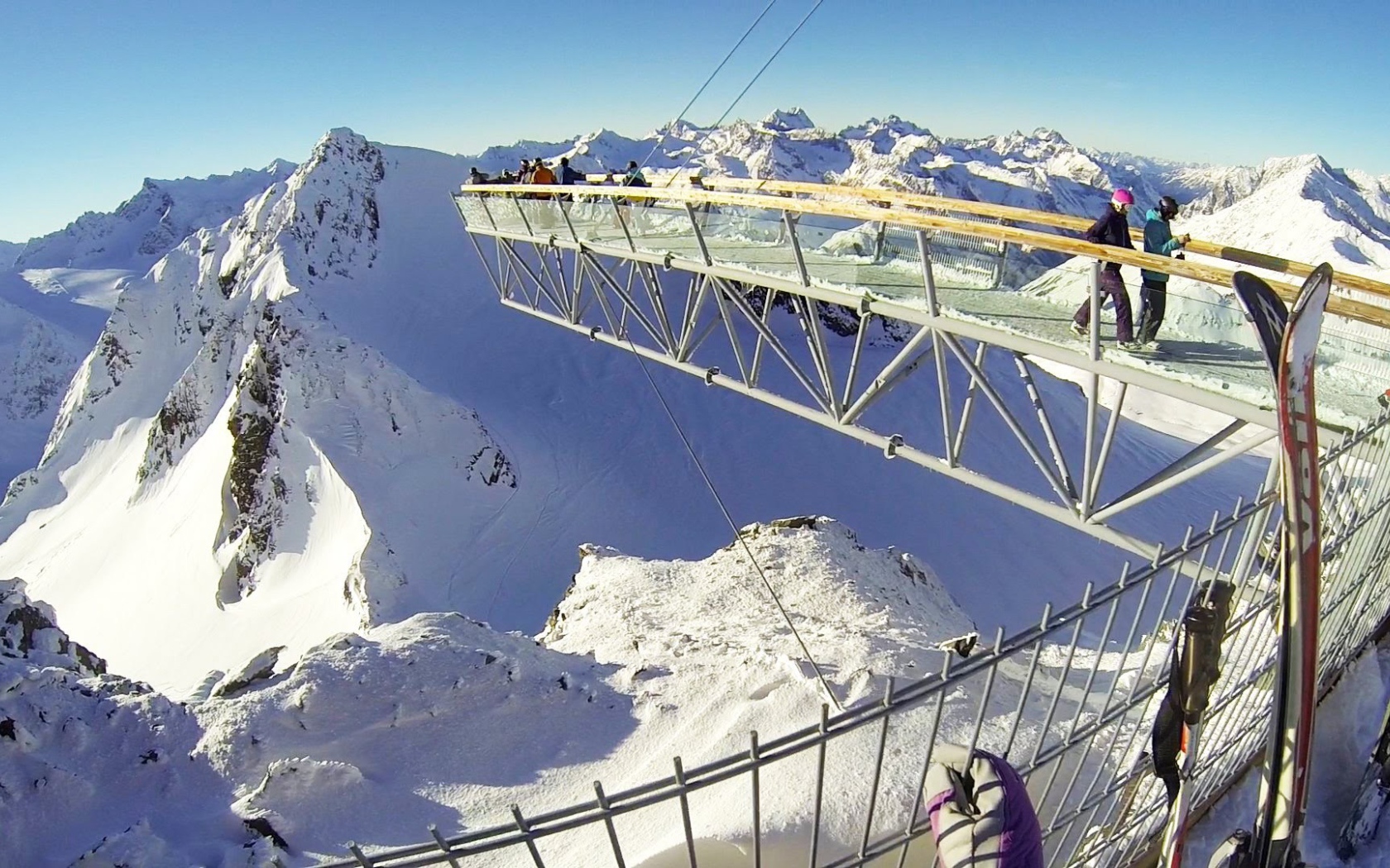 Ущелье на горнолыжном курорте Зёльден, Австрия