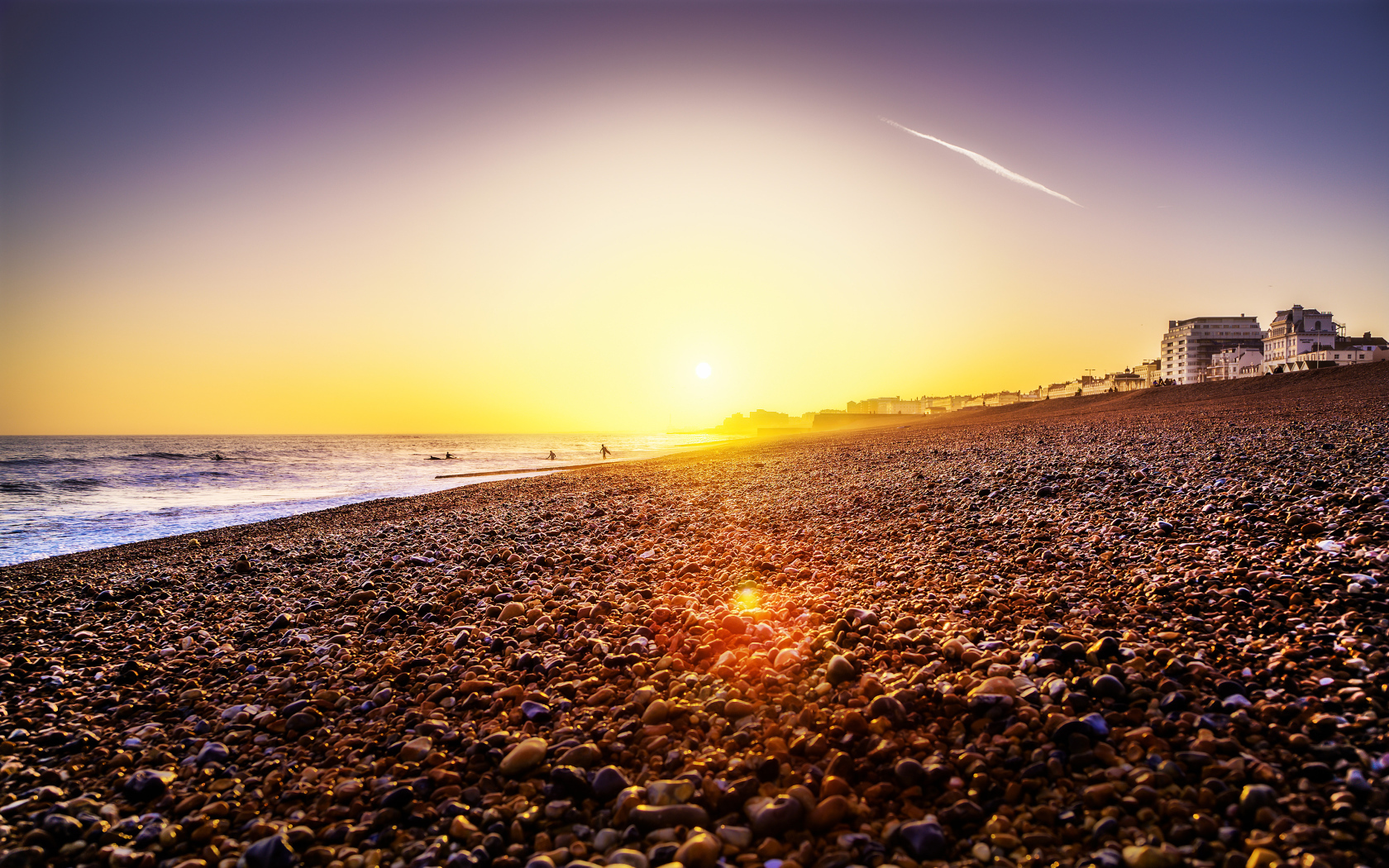 Sunset in Brighton, England