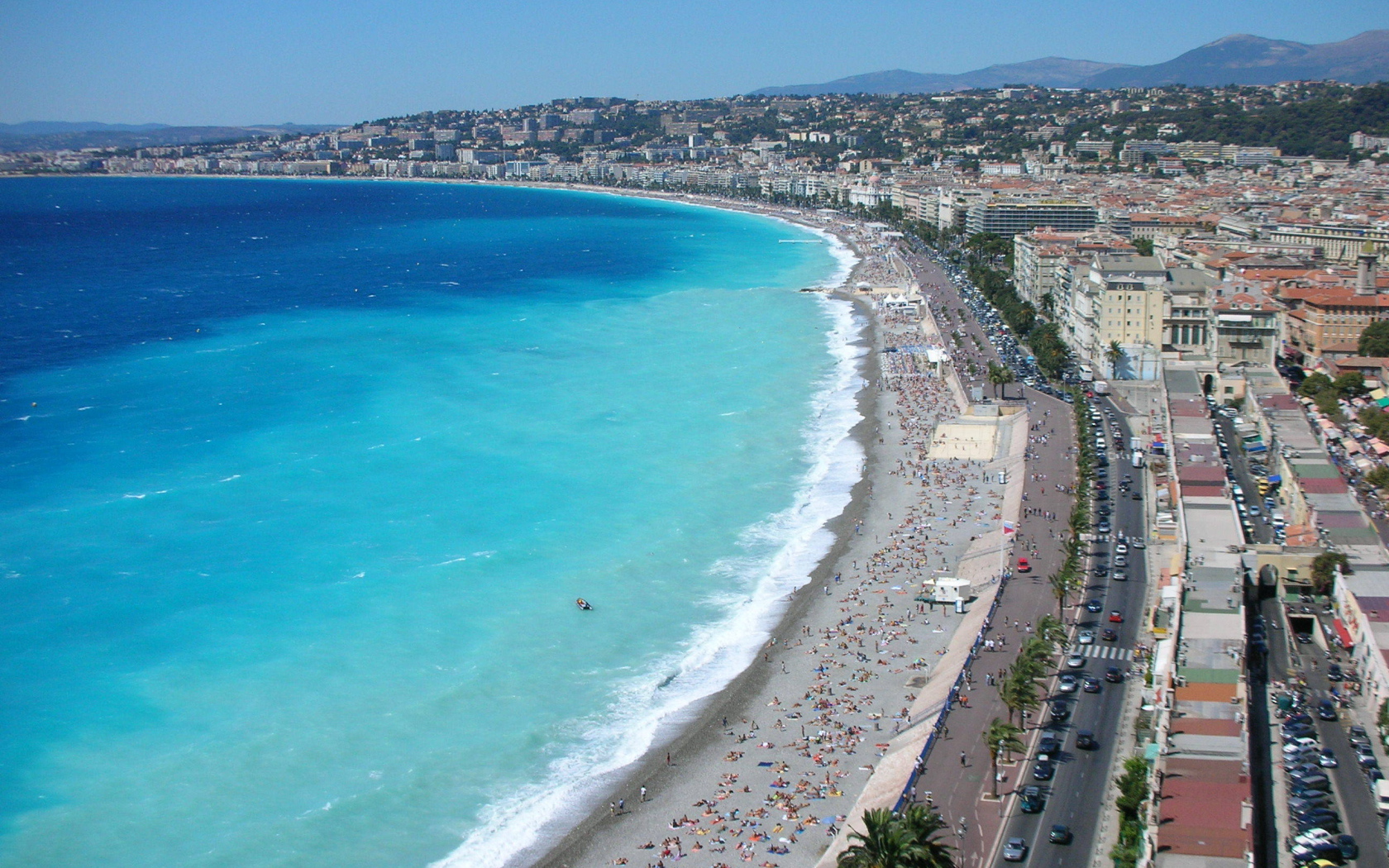 Лазурный берег в городе Ницца, Франция