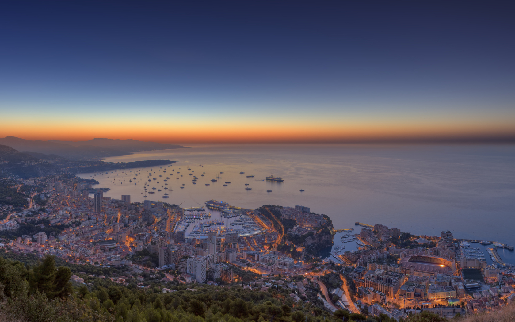 Evening in Monte Carlo, France