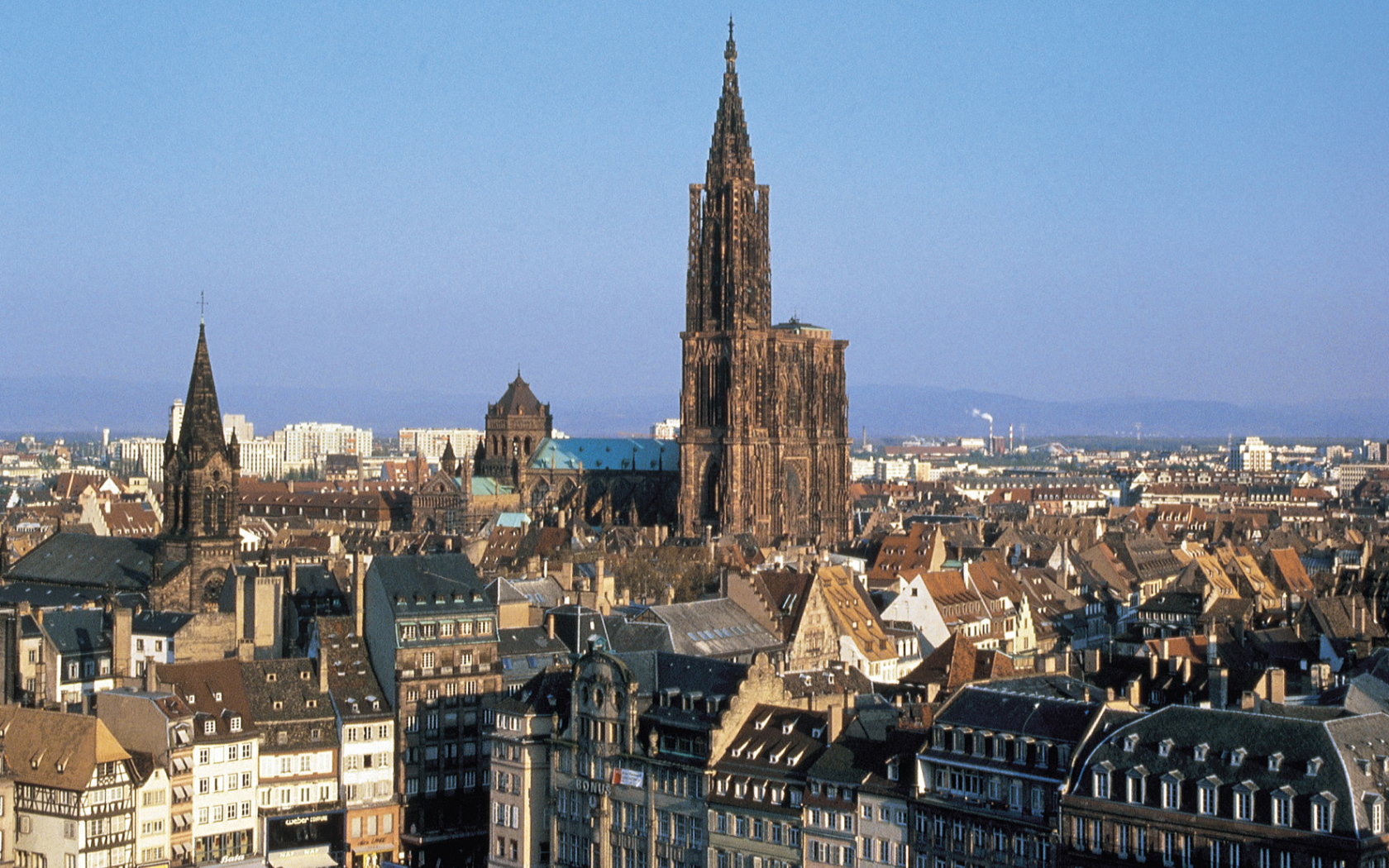 Городские здания в городе Страсбург, Франция